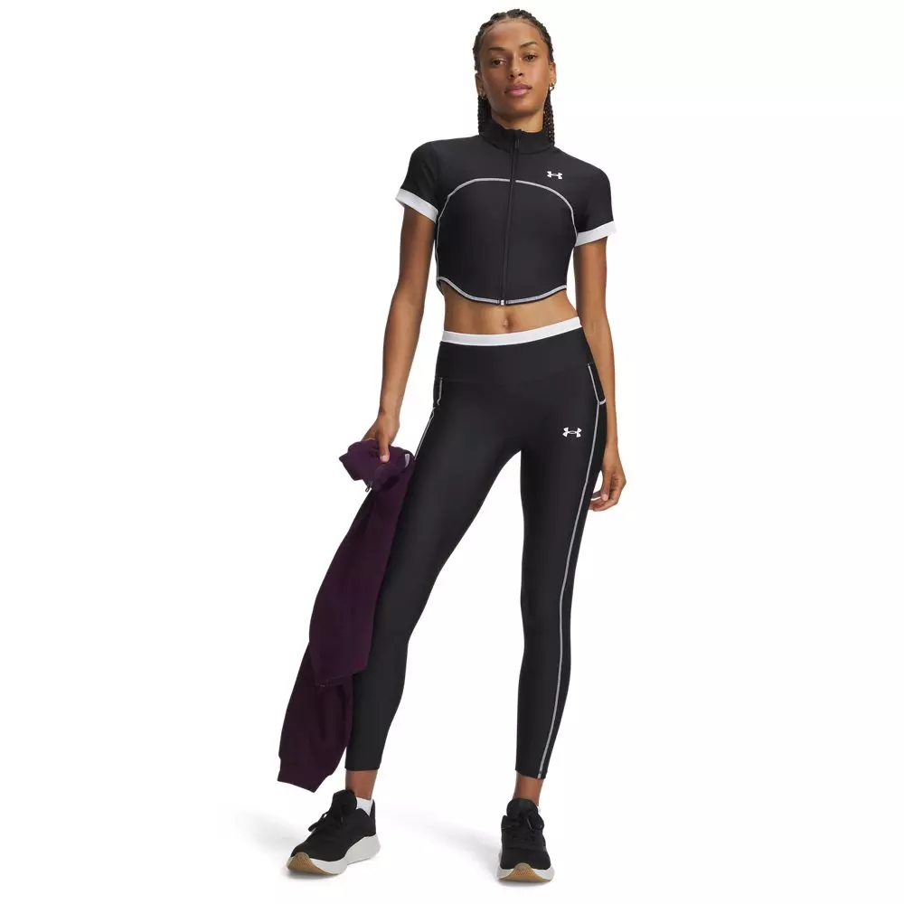 Under Armour Women's HeatGear Novelty Leggings - Black/White - BLACK/WHITE