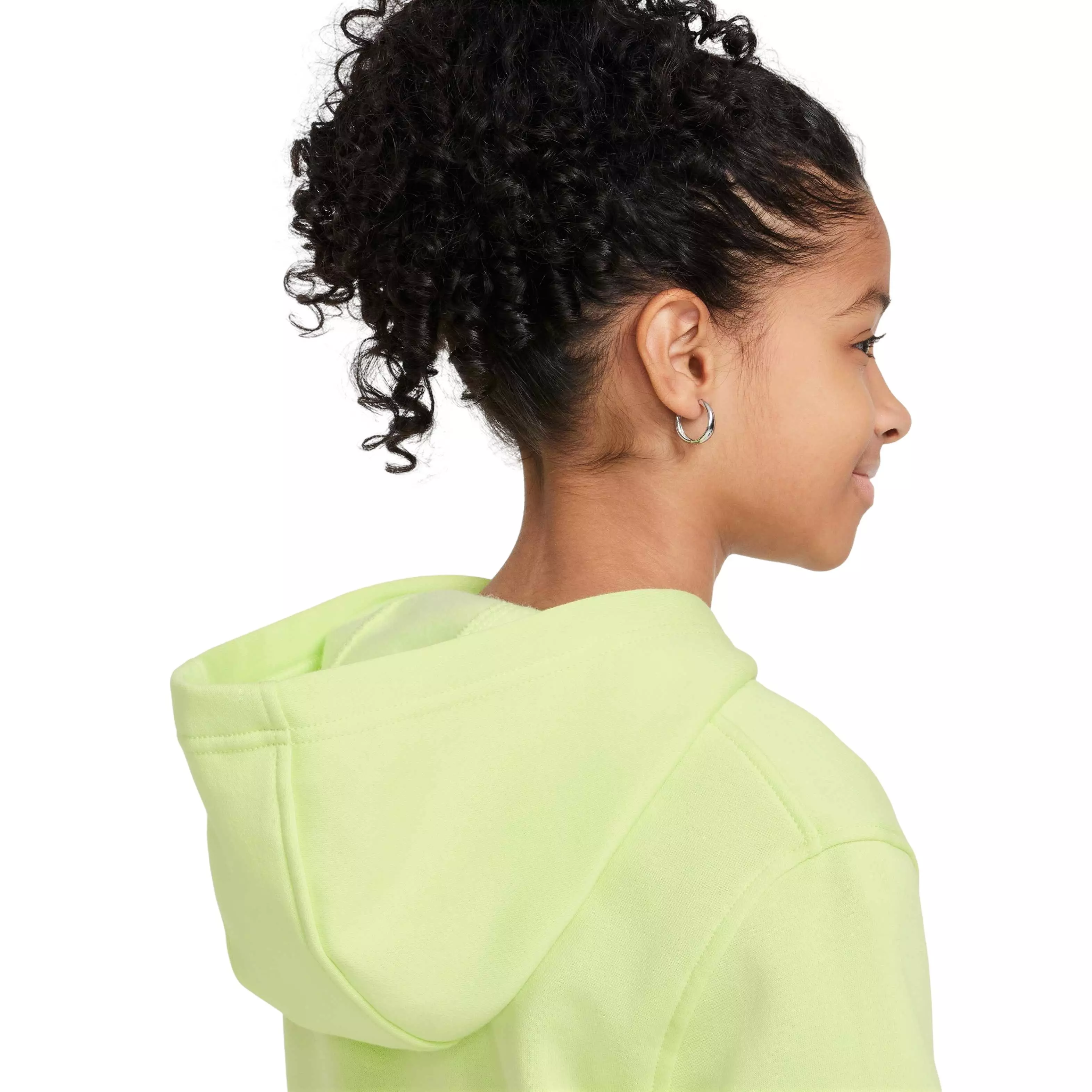 Nike Big Kids' Sportswear Club Fleece LBR Pullover Hoodie - YELLOW