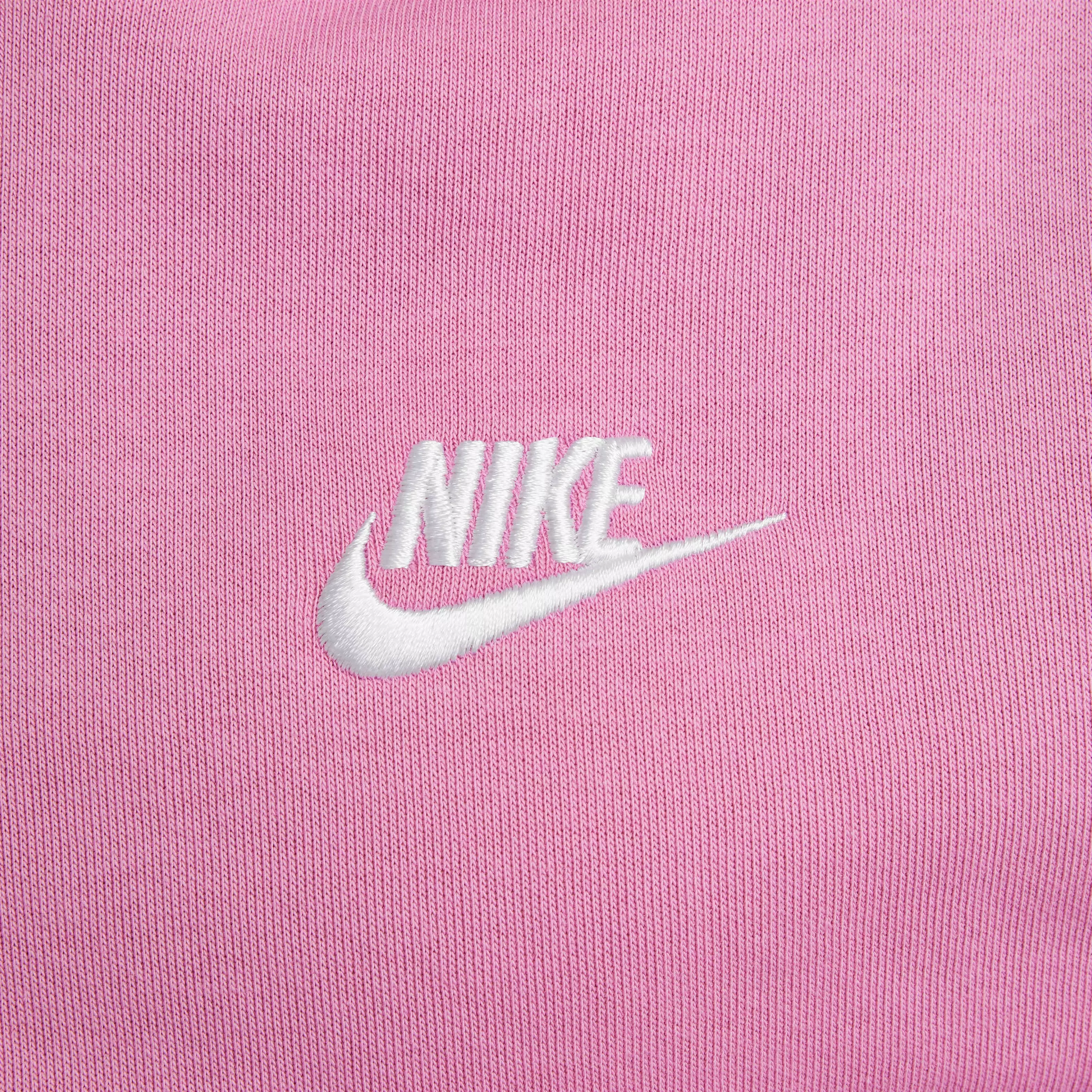 Nike Big Kids' Sportswear Club Fleece LBR Pullover Hoodie - PINK