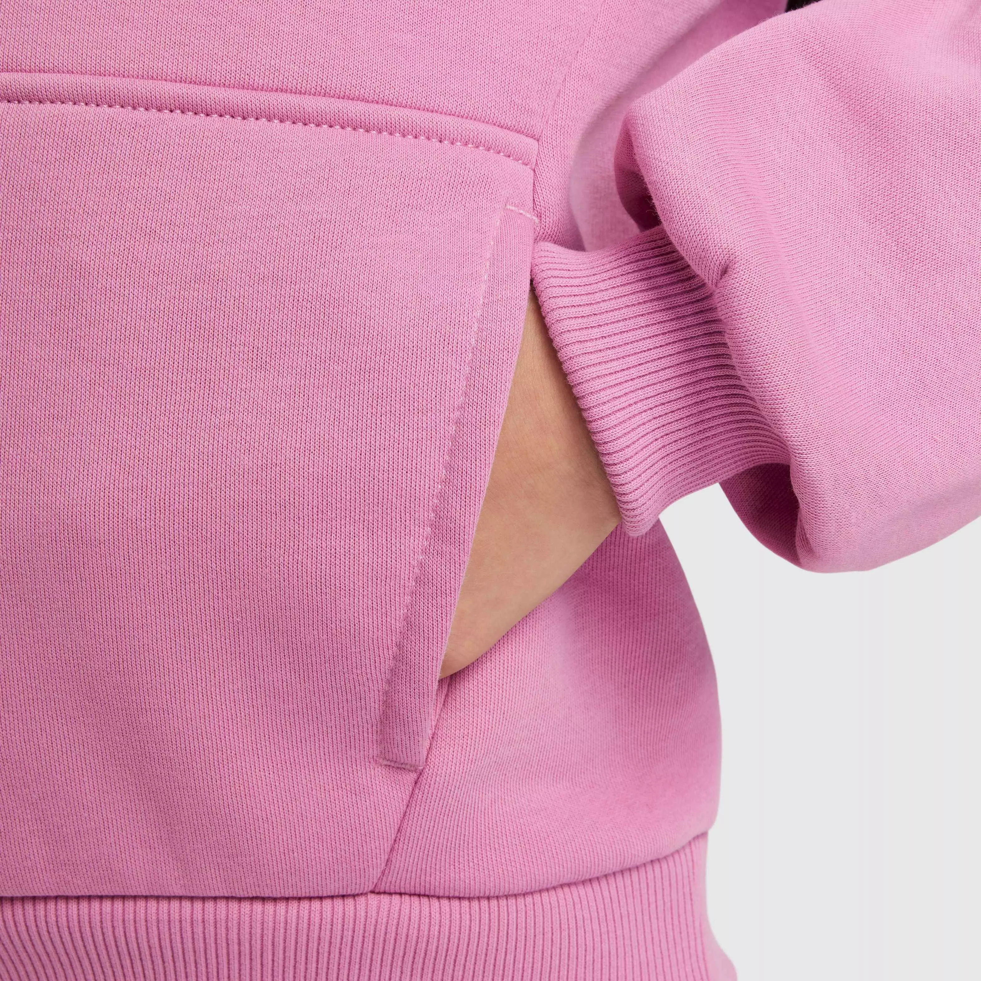 Nike Big Kids' Sportswear Club Fleece LBR Pullover Hoodie - PINK