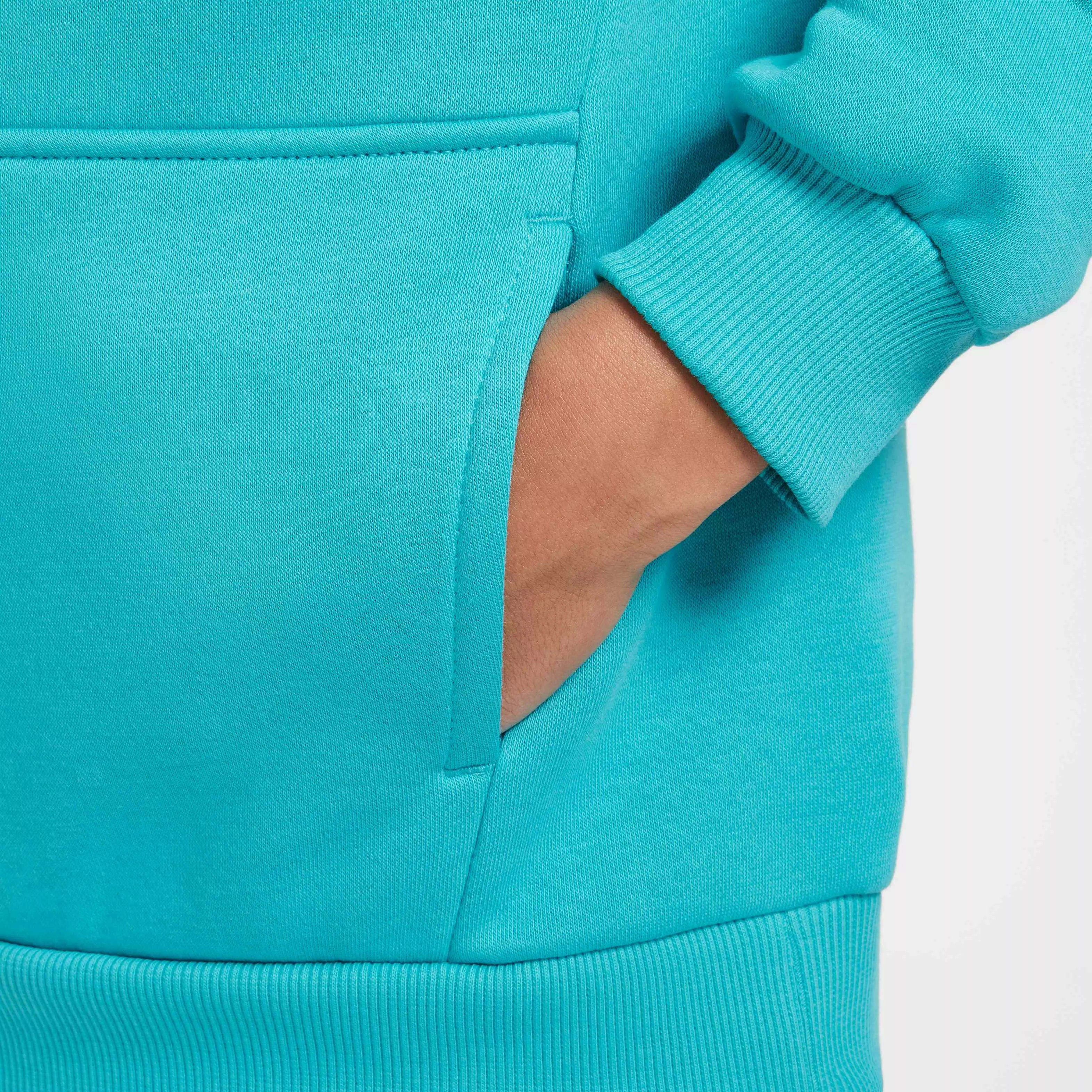 Nike Big Kids' Sportswear Club Fleece LBR Pullover Hoodie - TURQUOISE 