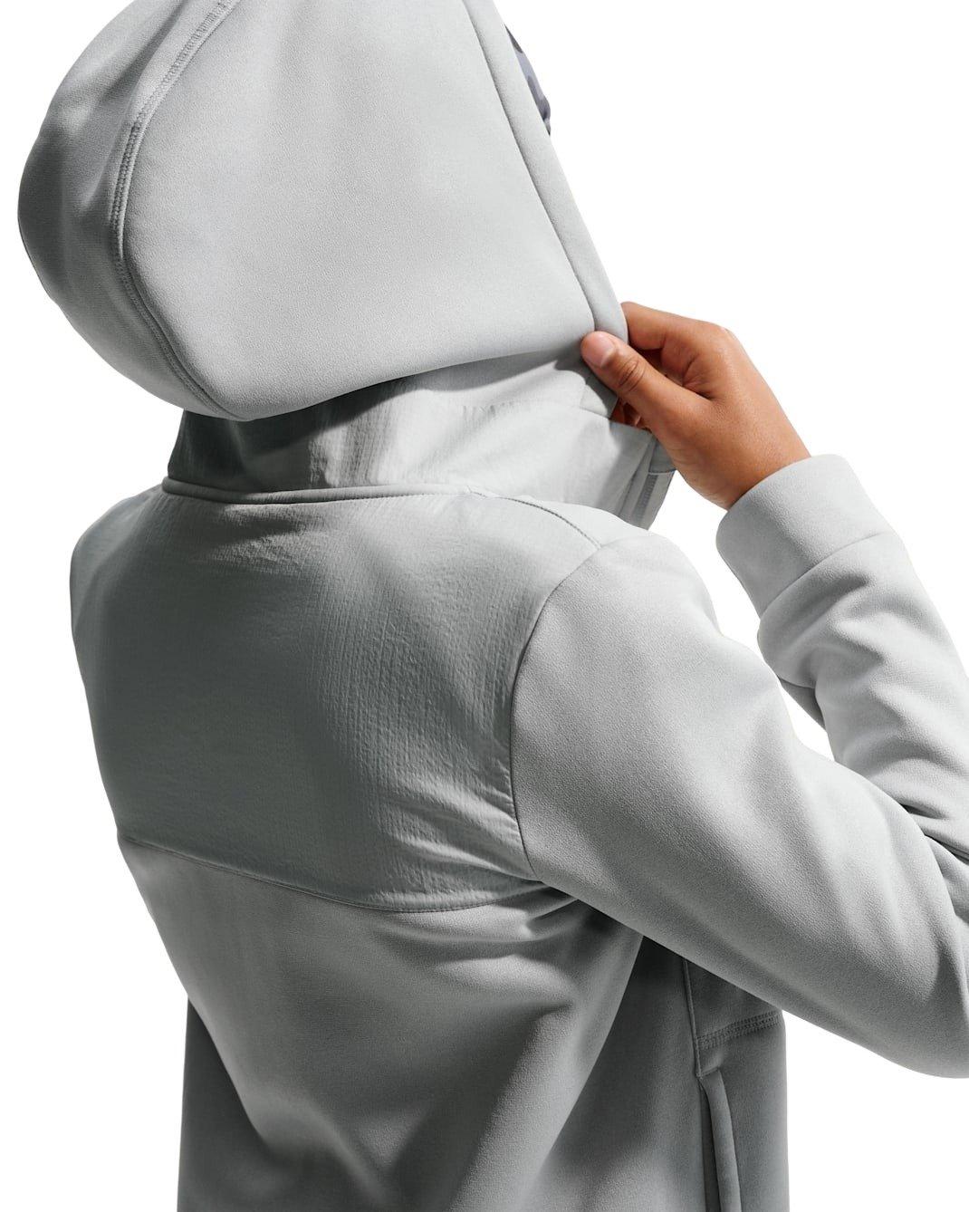 Nike Big Kids' Sportswear City Utility Full Zip Hooded Jacket - Grey - GREY Thumbnail View 2