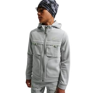 Nike Big Kids' Sportswear City Utility Full Zip Hooded Jacket - Grey