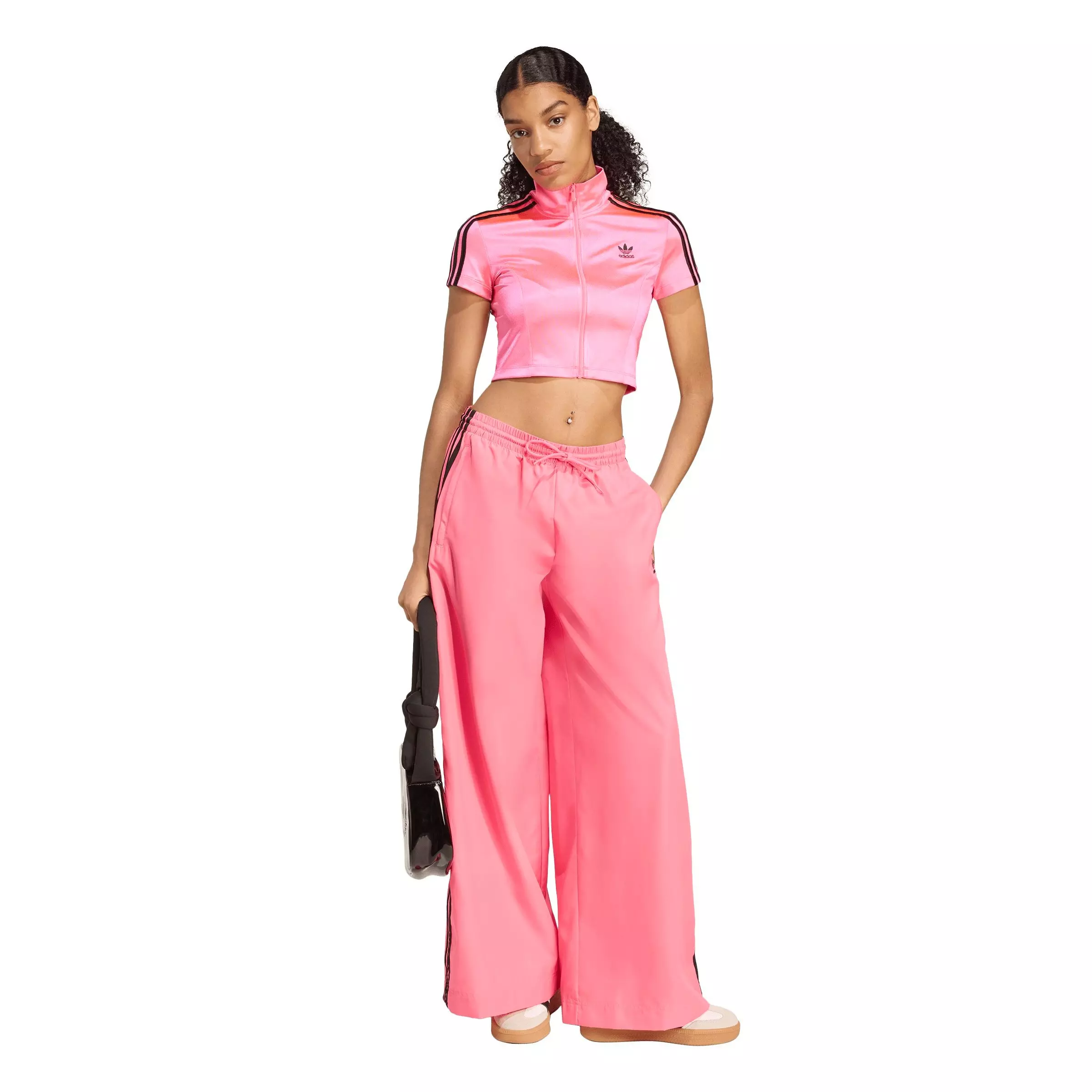 adidas Originals Women's Adilenium Season 3 Oversized Track Pants - PINK
