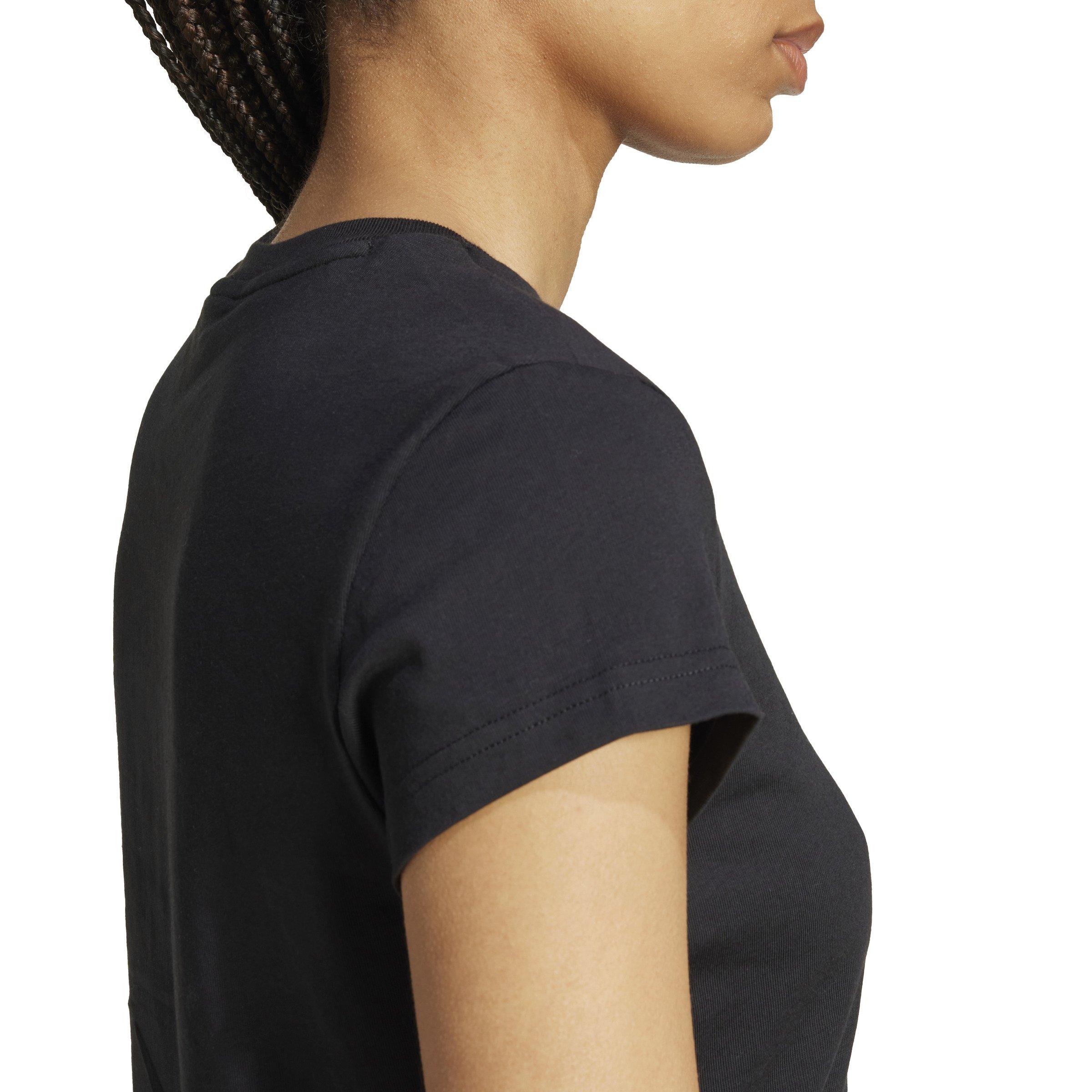 adidas Originals Women's Essentials Slim Tee - Black - BLACK Thumbnail View 5