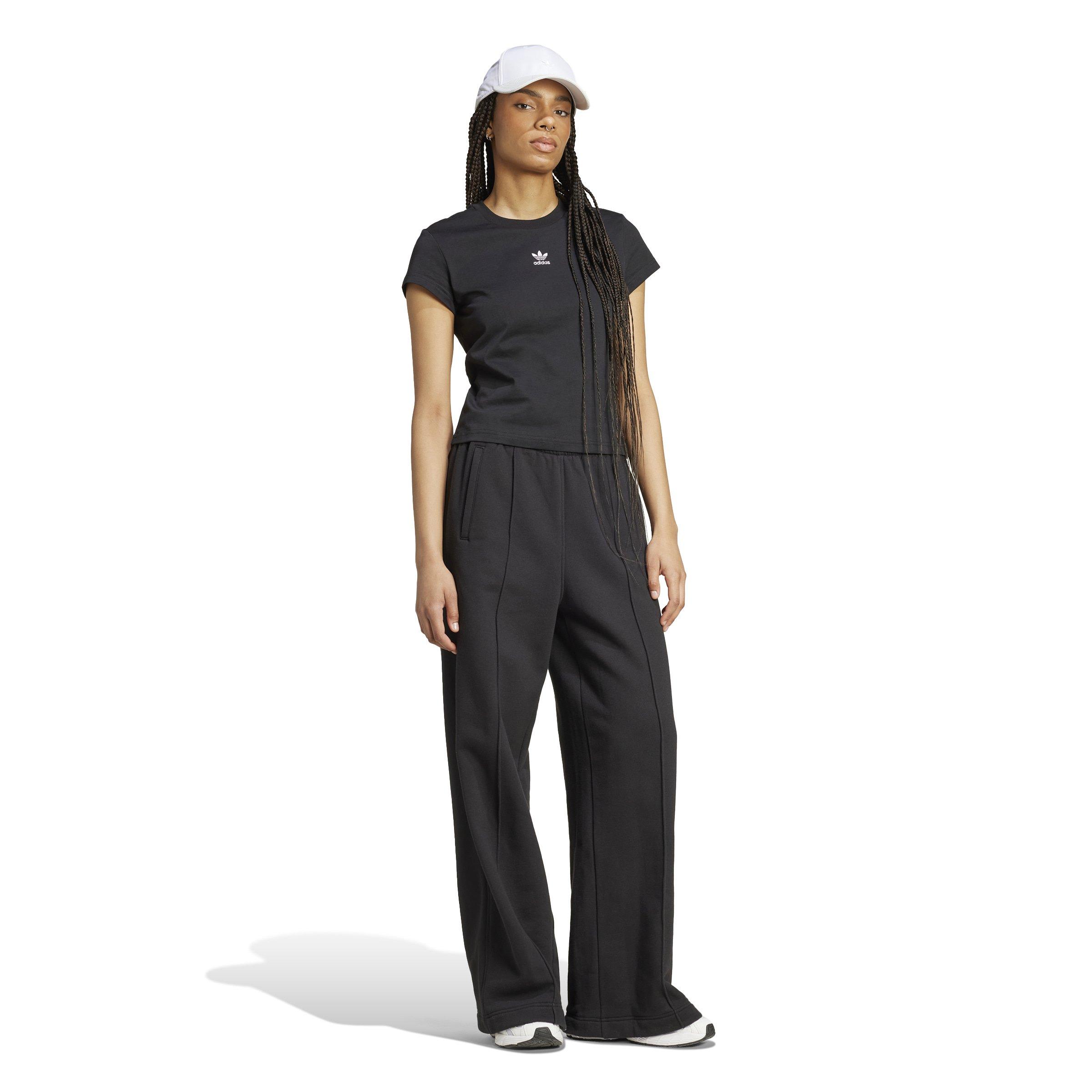 adidas Originals Women's Essentials Slim Tee - Black - BLACK Thumbnail View 6