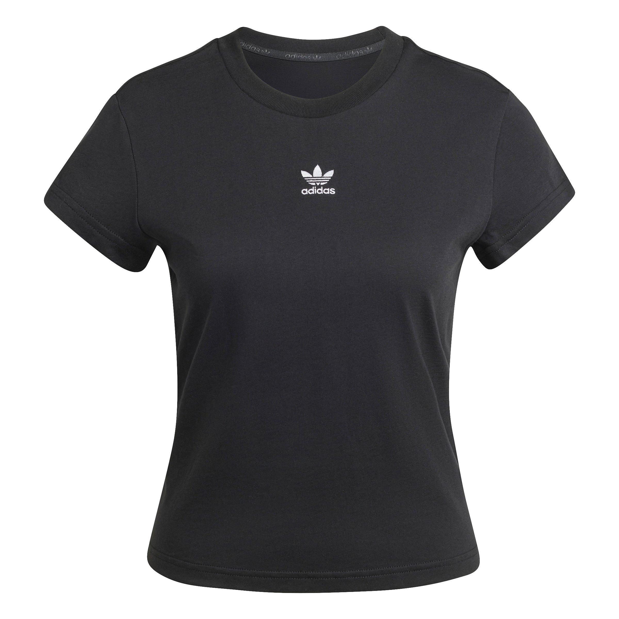 adidas Originals Women's Essentials Slim Tee - Black - BLACK Thumbnail View 7