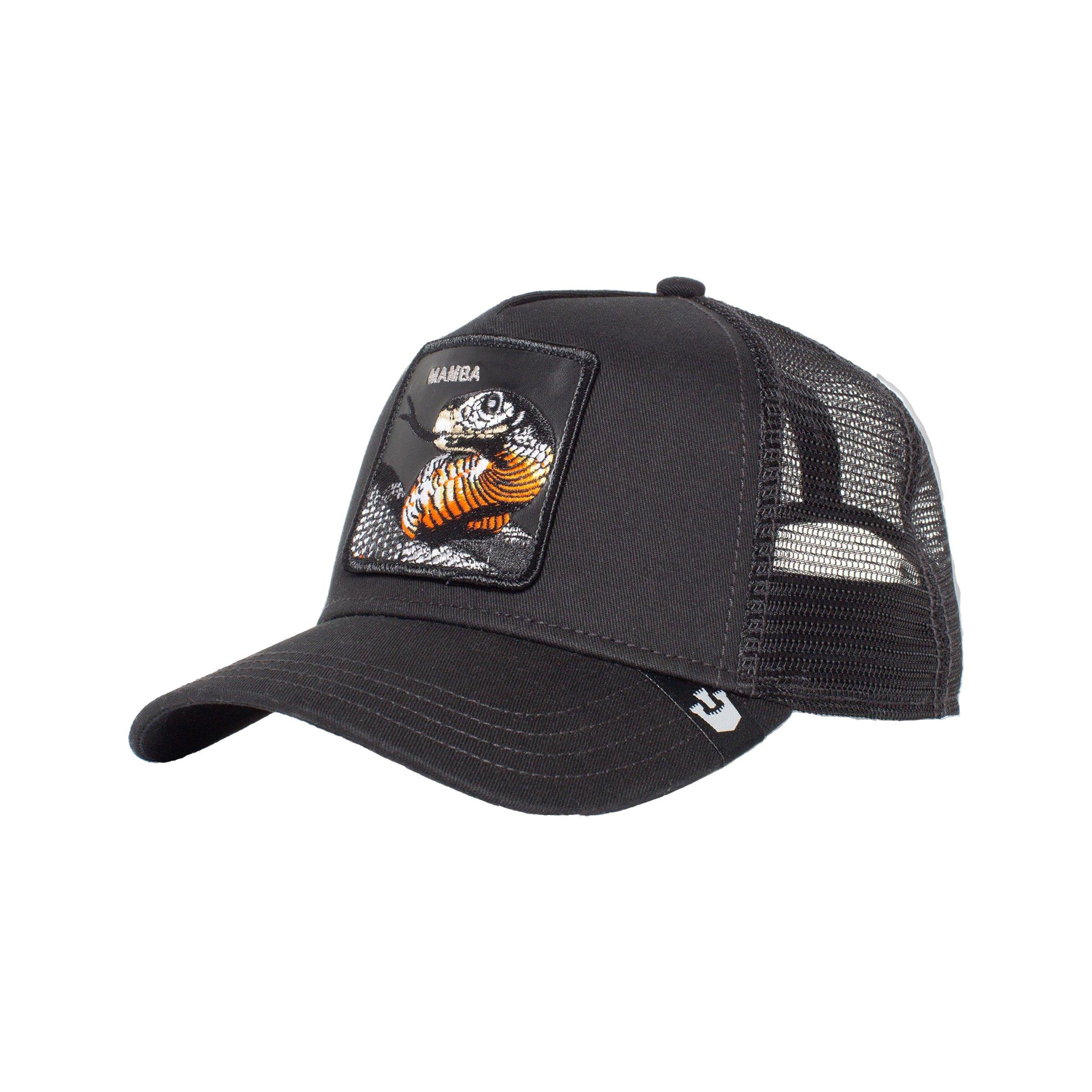 Goorin Bros. Mamba Trucker Snapback Hat-Black - BLACK Thumbnail View 1