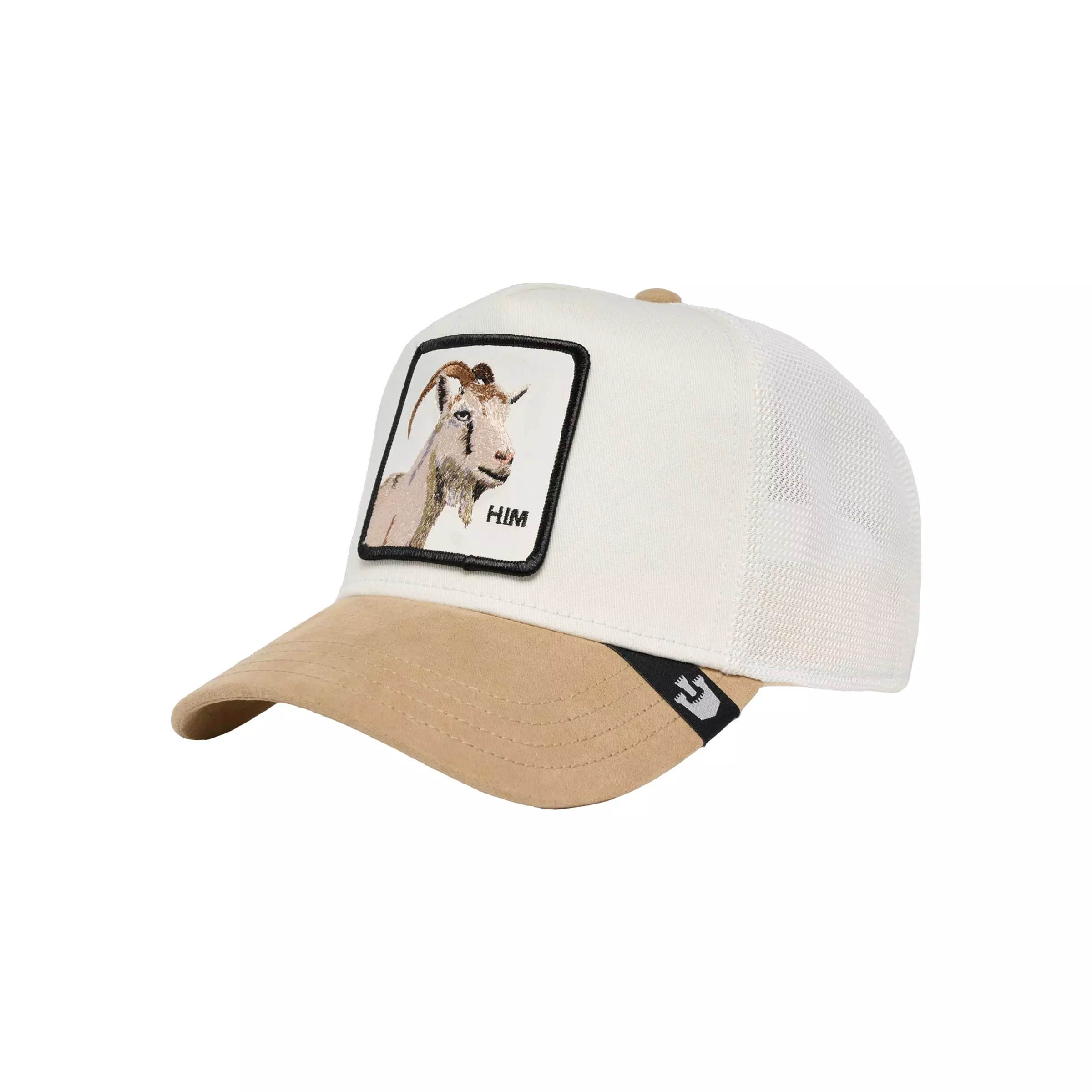 Goorin Bros. Suede Goat Trucker Snapback Hat-Tan - TAN