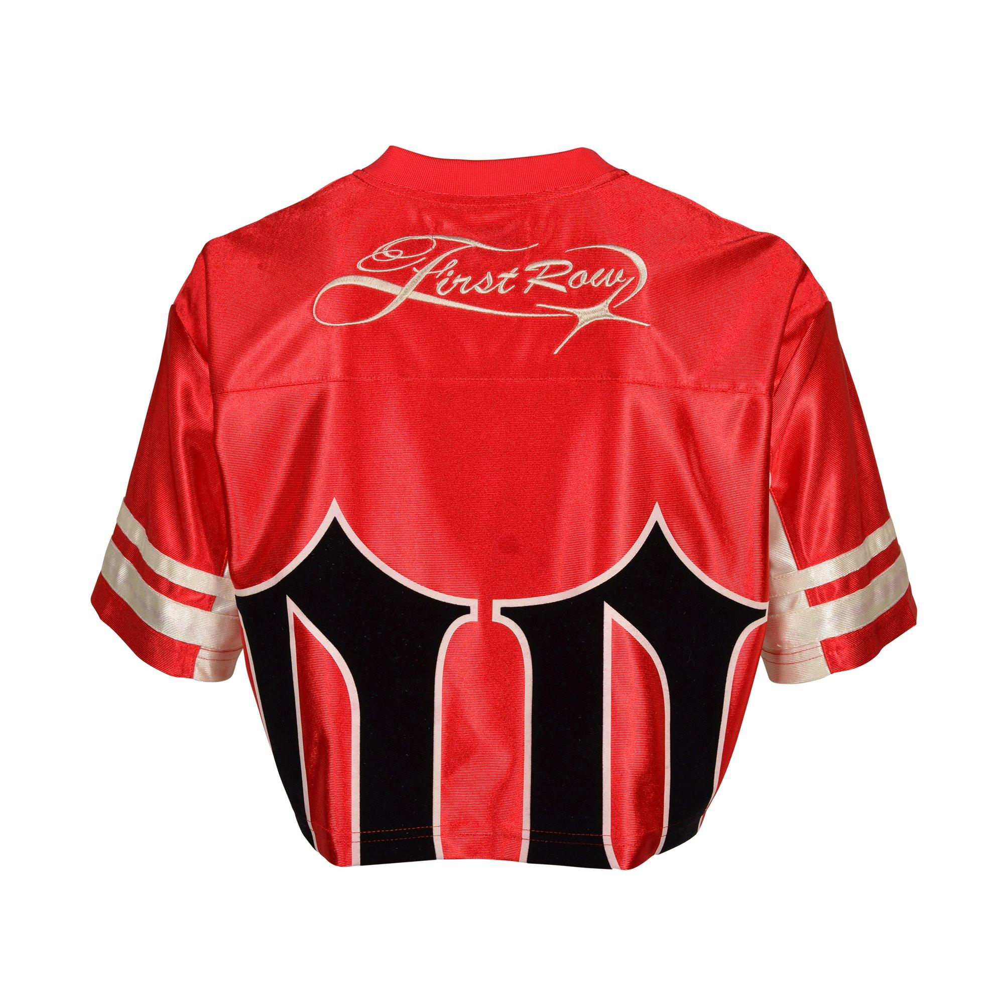 First Row Women's Oversized Crop Jersey - Red - RED Thumbnail View 2