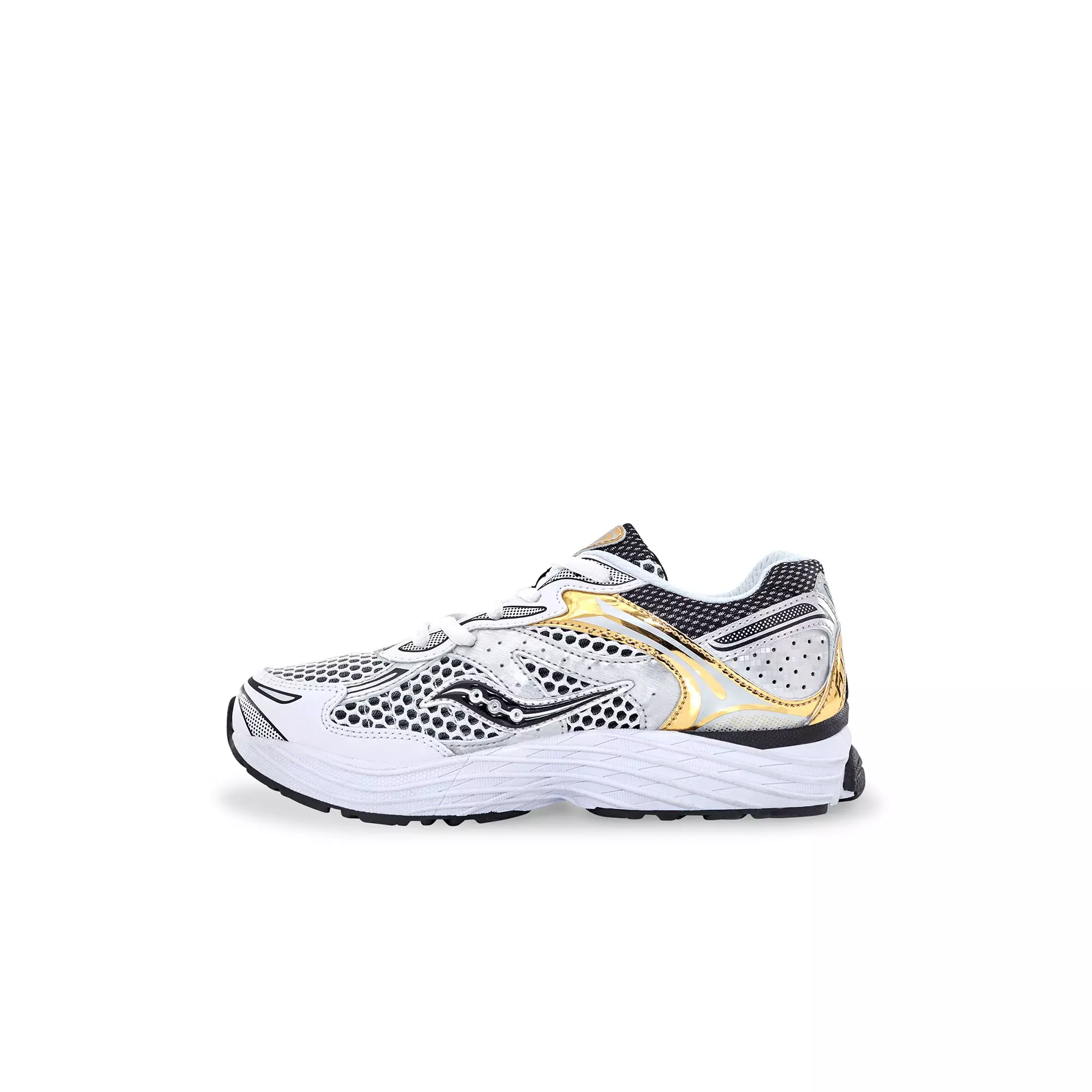 Saucony Omni 9 "Black/White/Gold" Toddler Boys' Shoe - BLACK/GOLD/WHITE