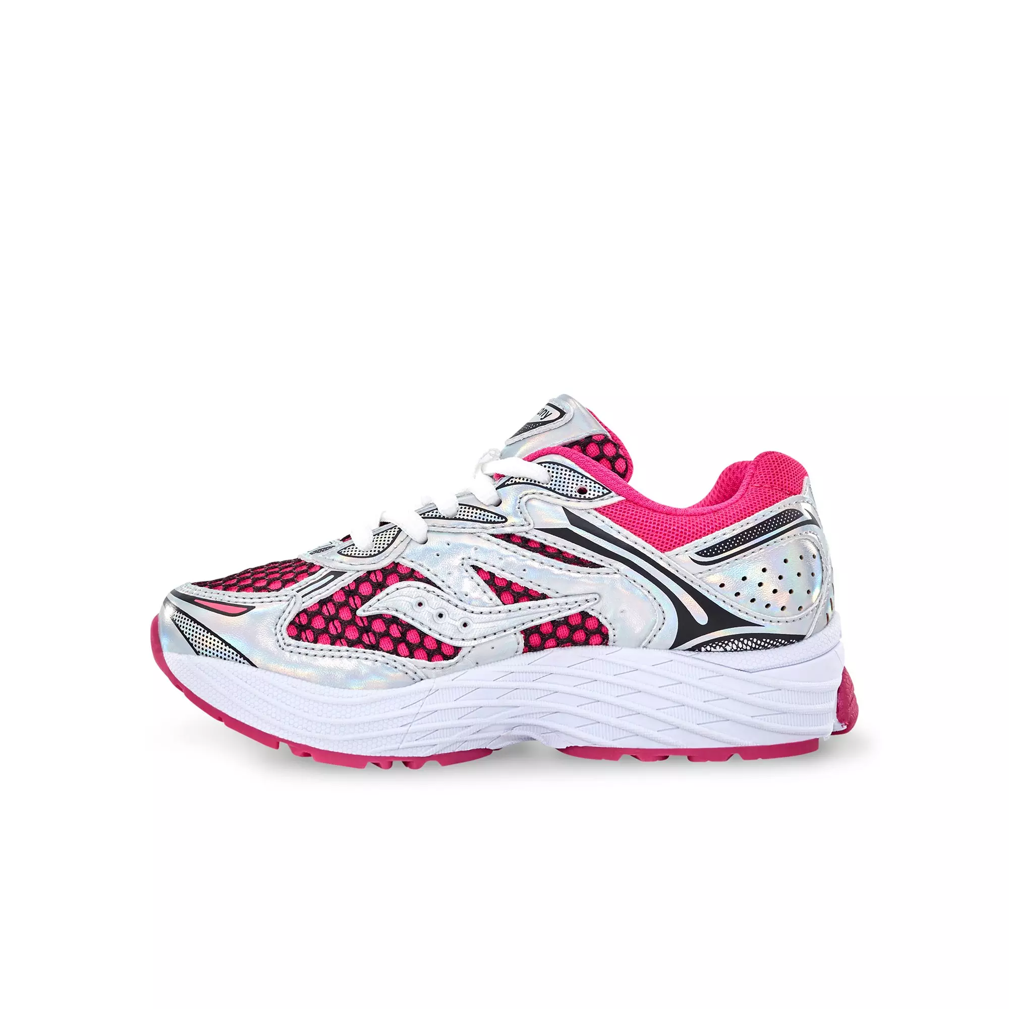 Saucony Omni 9 "Pink/White/Silver" Grade School Girls' Shoe - LT PINK