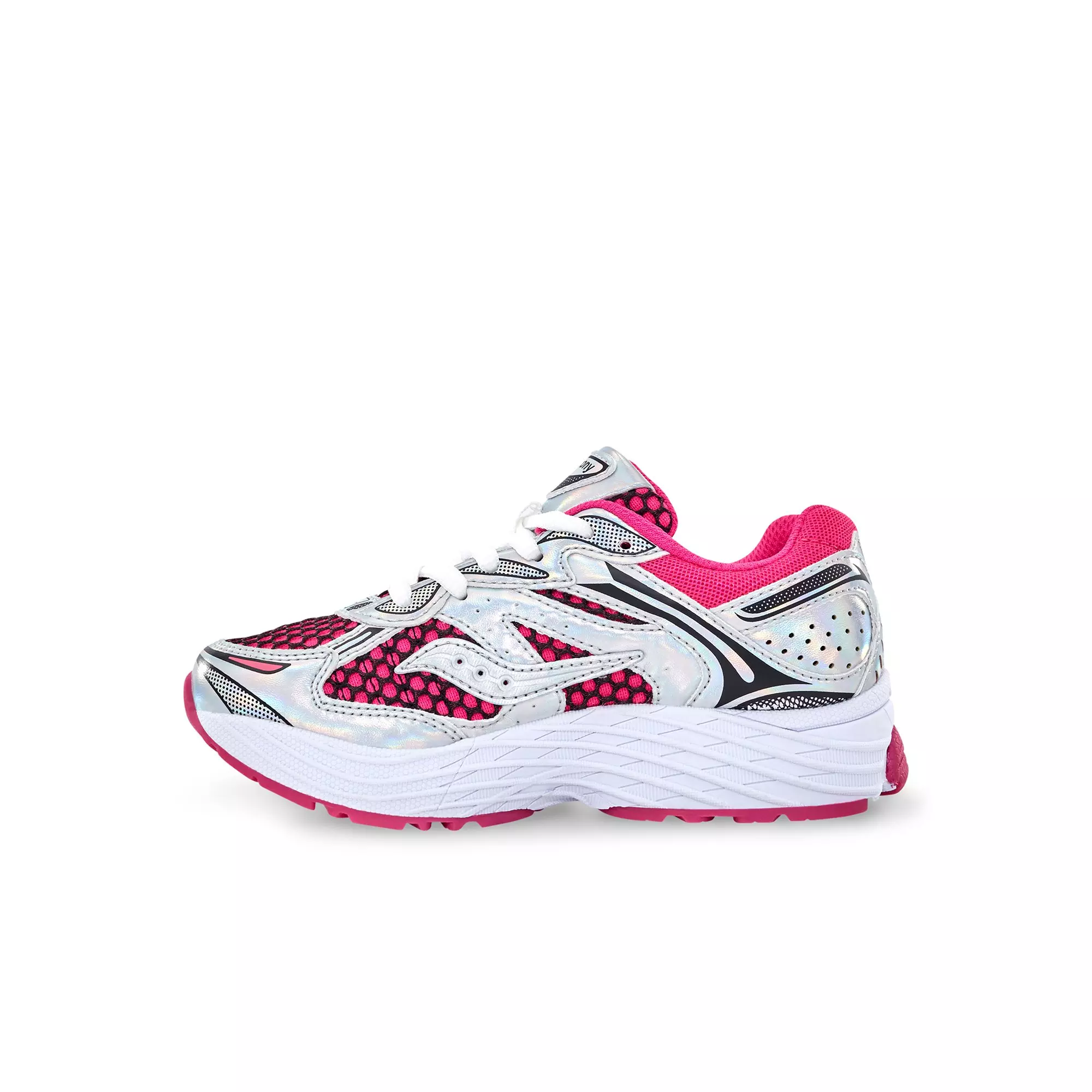 Saucony Omni 9 "Pink/White/Silver" Preschool Girls' Shoe - LT PINK