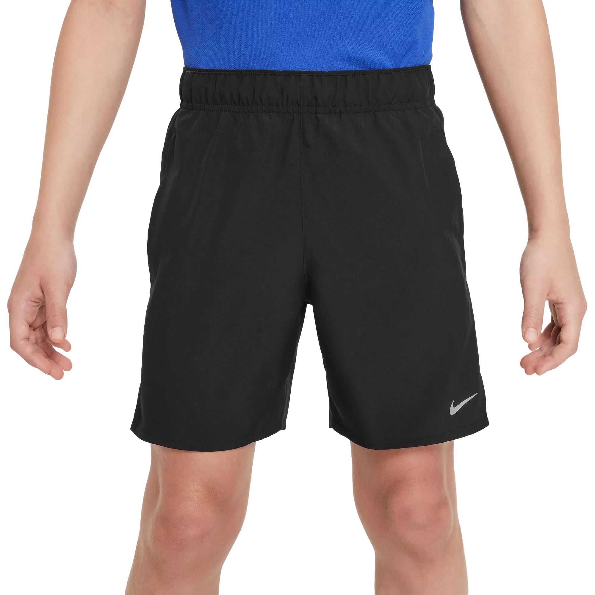 Nike Big Boys Dri-FIT Challenger Training Shorts - BLACK/SILVER