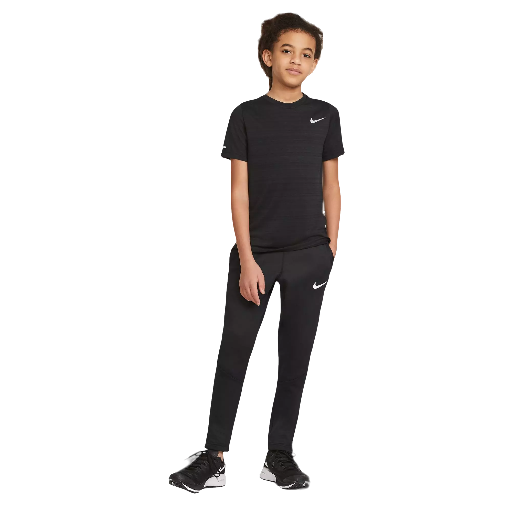 Nike Big Boys' Dri-FIT Miler Training Top - BLACK