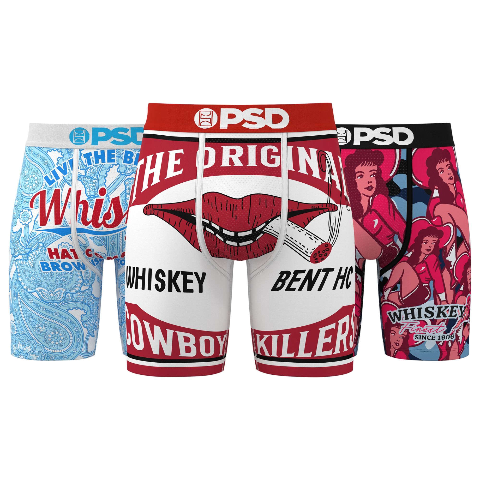 PSD Men's Whiskey Bent Underwear-3PK - MULTI-COLOR Thumbnail View 1