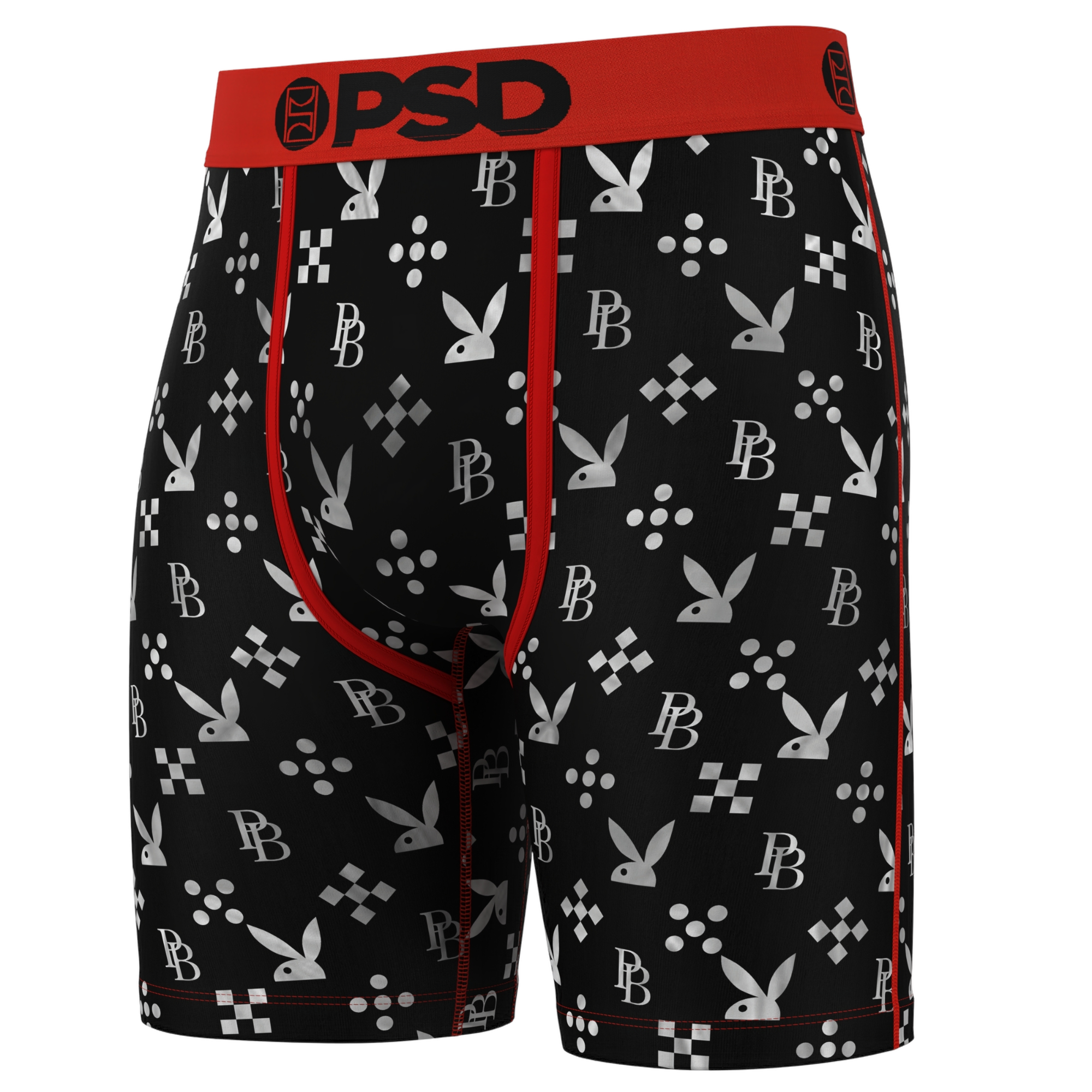 PSD Men's Playboy Royale Underwear-3PK - MULTI-COLOR Thumbnail View 3