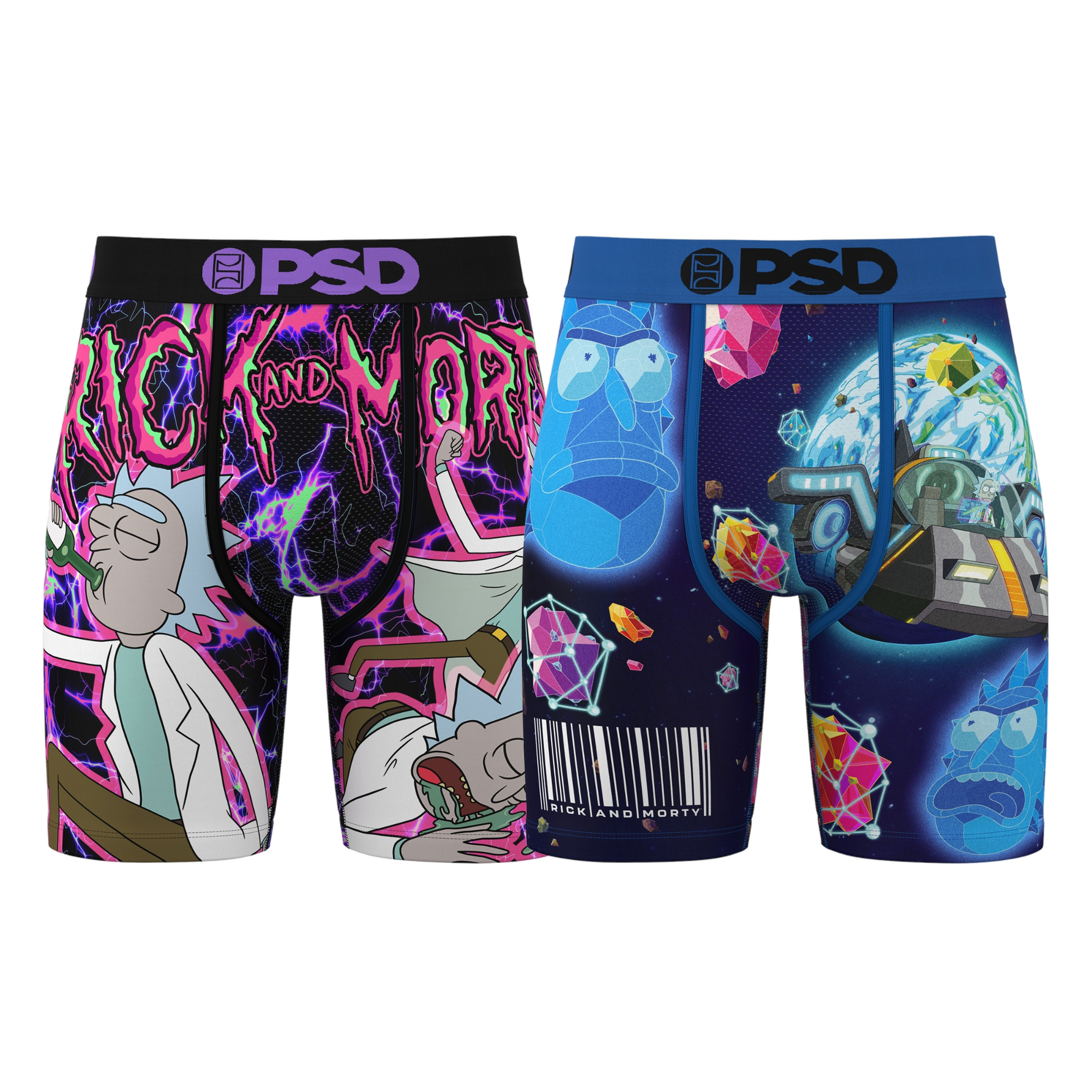 PSD Men's R&M Galaxy Underwear-2PK - MULTI-COLOR Thumbnail View 1