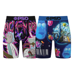 PSD Men's R&M Galaxy Underwear-2PK