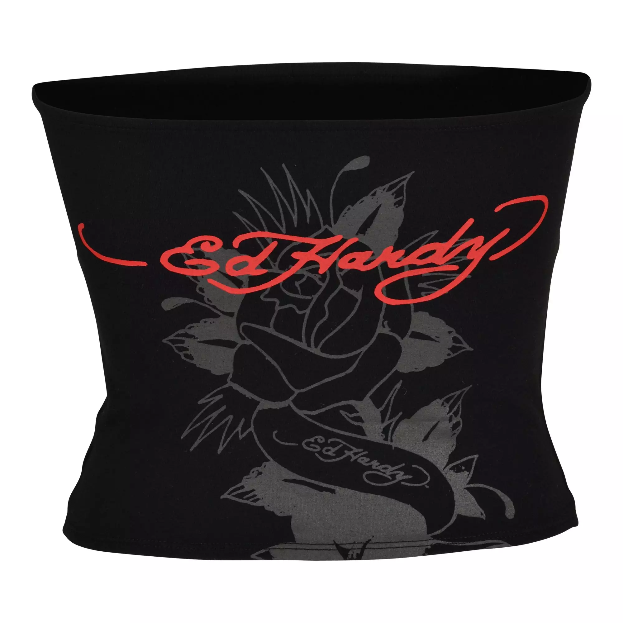 Ed Hardy Women's Tiger Tube Top - Black - BLACK