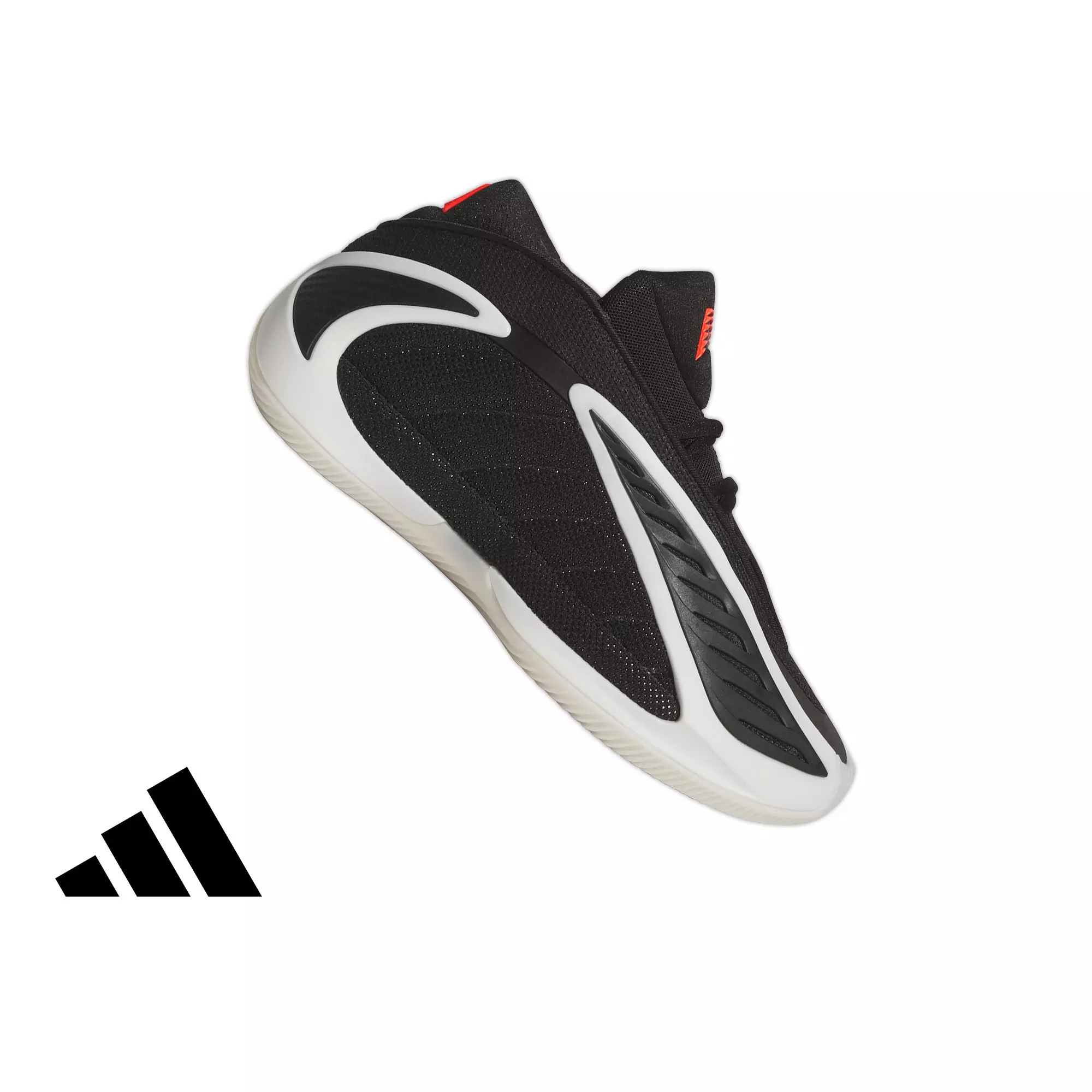 adidas Anthony Edwards 2 "Zero Metallic" Grade School Kids' Basketball Shoe - BLACK/ZERO METALLIC/LUCID RED