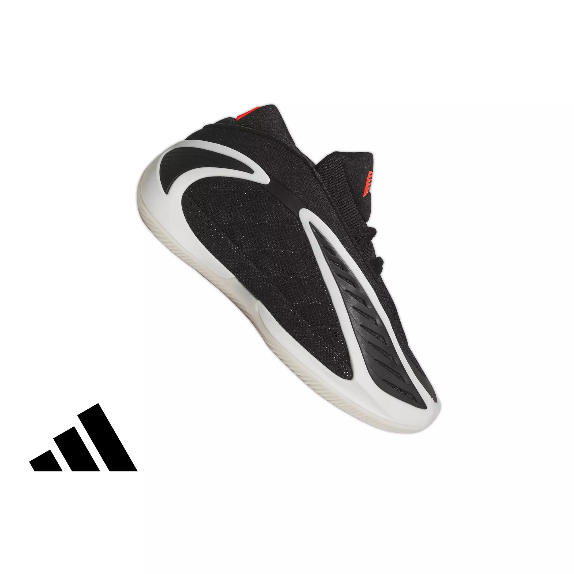 adidas Anthony Edwards 2 "Zero Metallic" Preschool Kids' Basketball Shoe - BLACK/ZERO METALLIC/LUCID RED