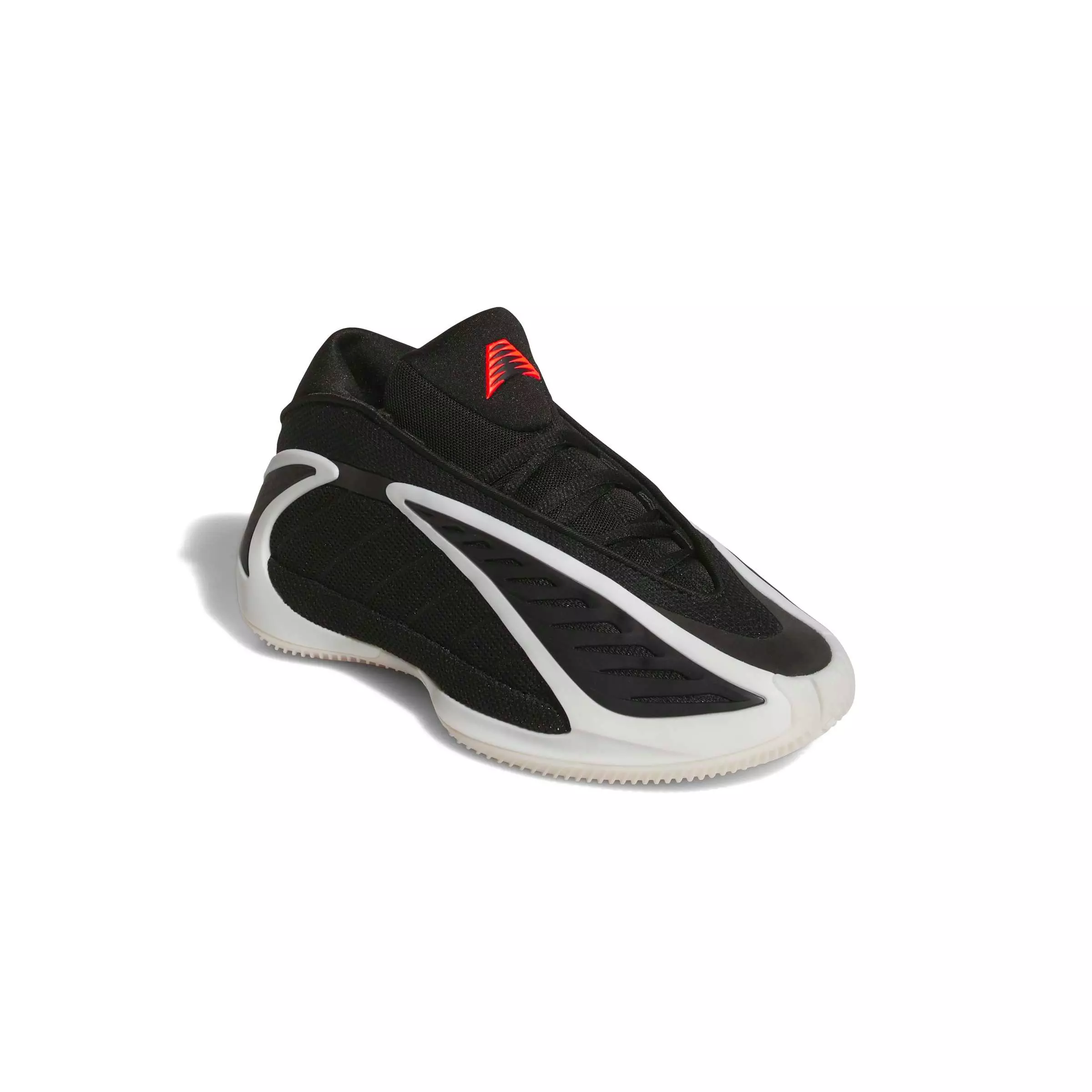 adidas Anthony Edwards 2 "Zero Metallic" Preschool Kids' Basketball Shoe - BLACK/ZERO METALLIC/LUCID RED