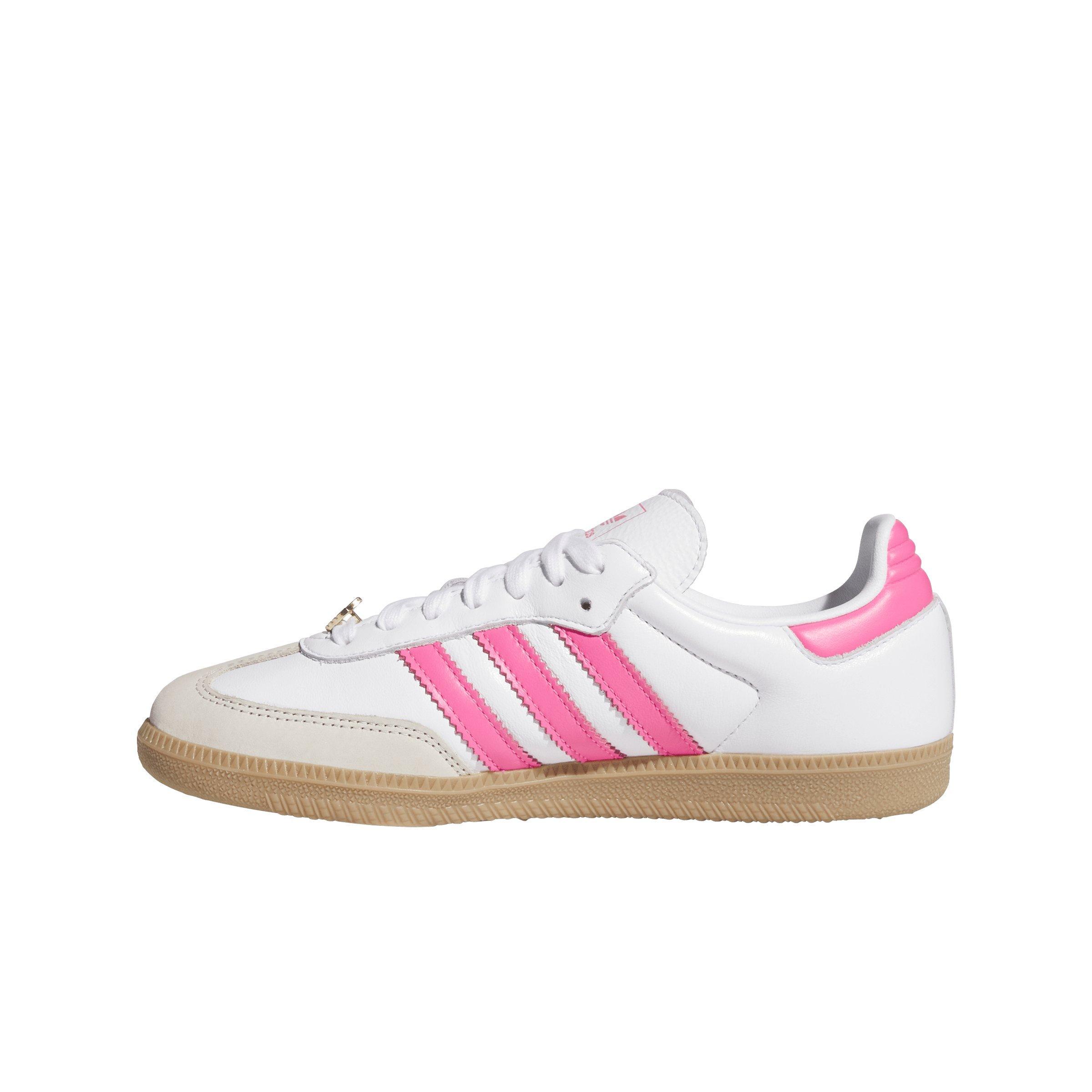 adidas Originals Samba OG "Ftwr White/Lucid Pink/Alumina" Women's Shoe - WHITE/PINK Thumbnail View 2