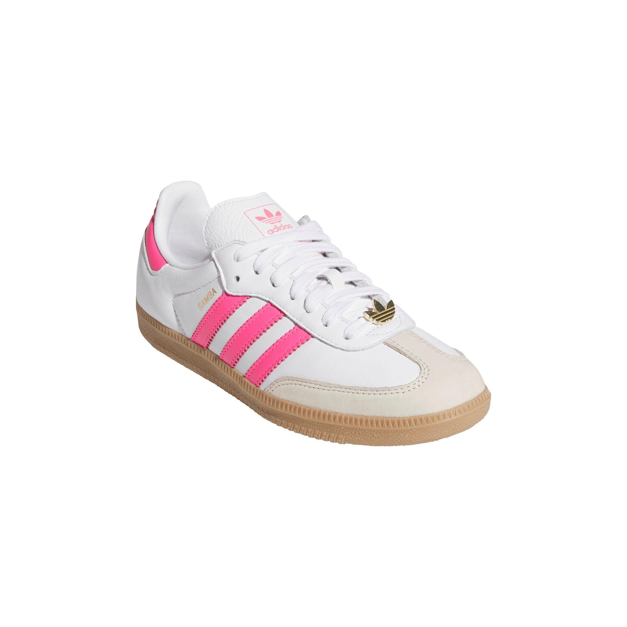 adidas Originals Samba OG "Ftwr White/Lucid Pink/Alumina" Women's Shoe - WHITE/PINK Thumbnail View 3