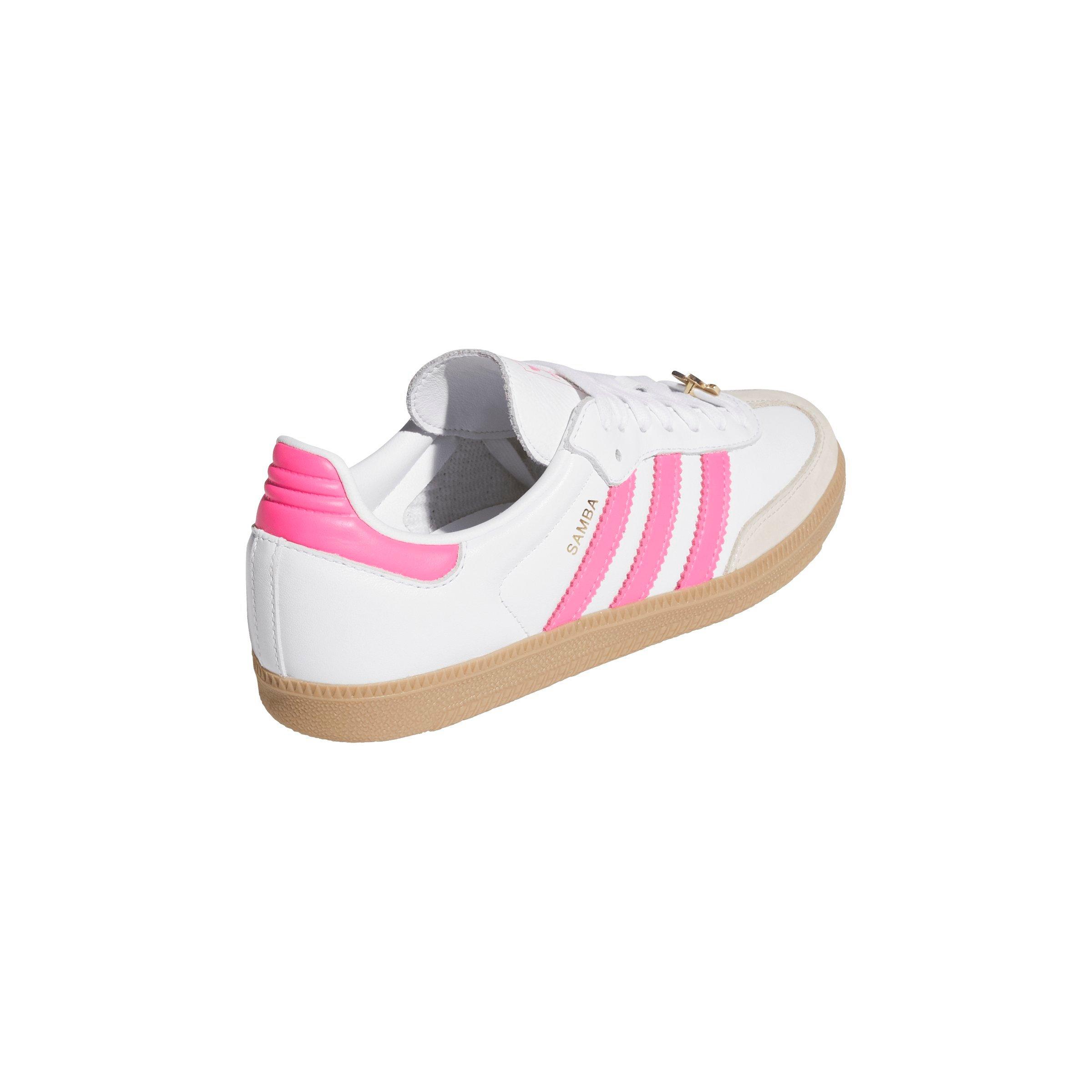 adidas Originals Samba OG "Ftwr White/Lucid Pink/Alumina" Women's Shoe - WHITE/PINK Thumbnail View 4