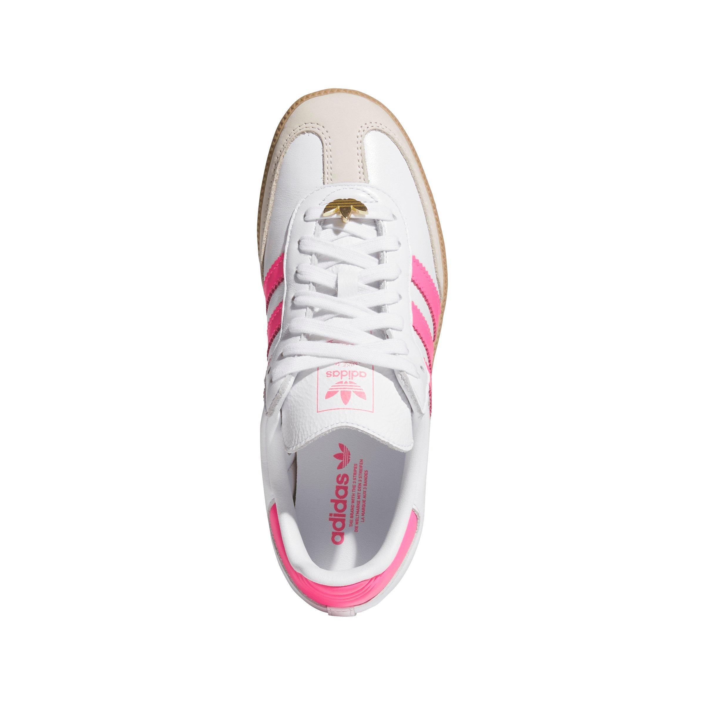 adidas Originals Samba OG "Ftwr White/Lucid Pink/Alumina" Women's Shoe - WHITE/PINK Thumbnail View 5
