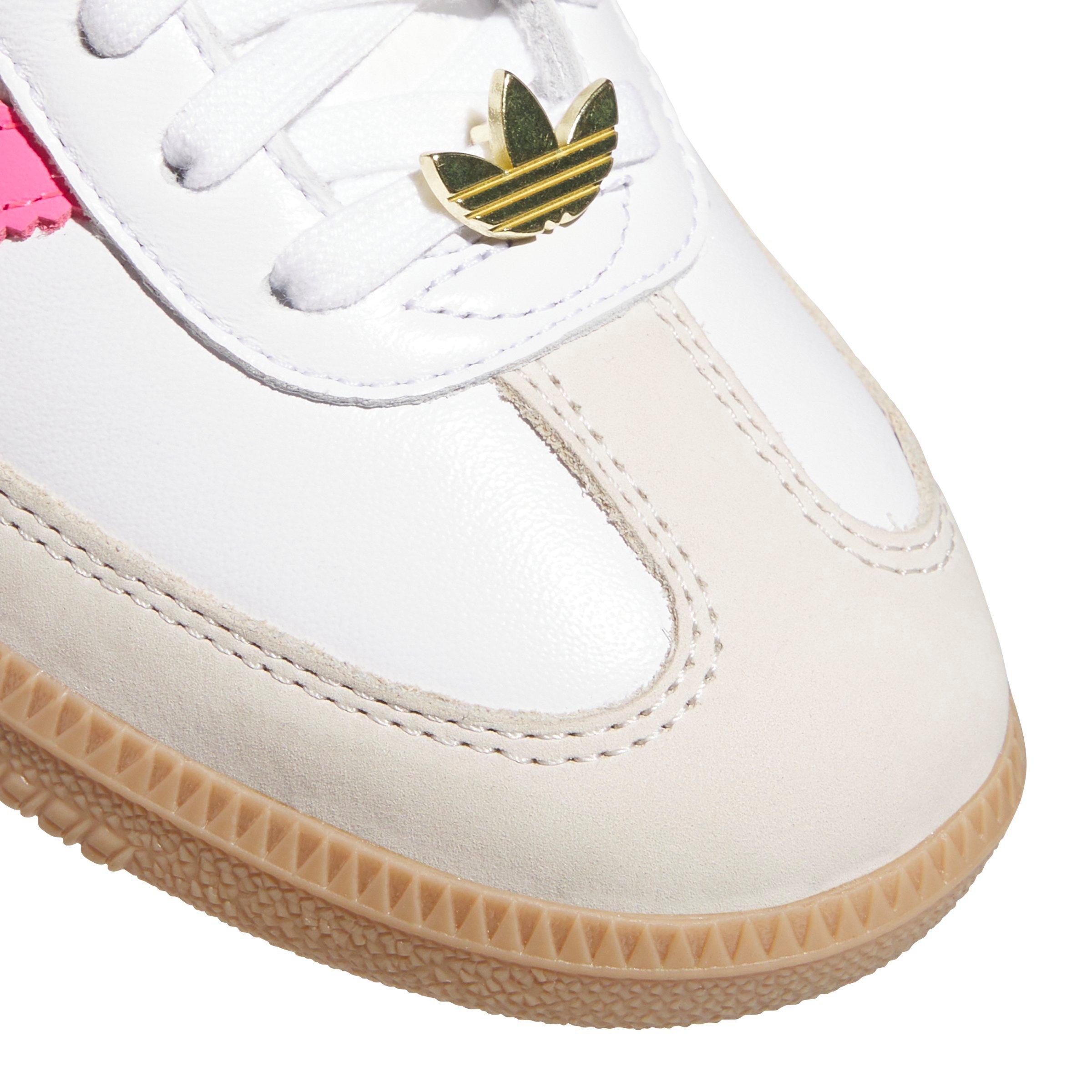 adidas Originals Samba OG "Ftwr White/Lucid Pink/Alumina" Women's Shoe - WHITE/PINK Thumbnail View 7