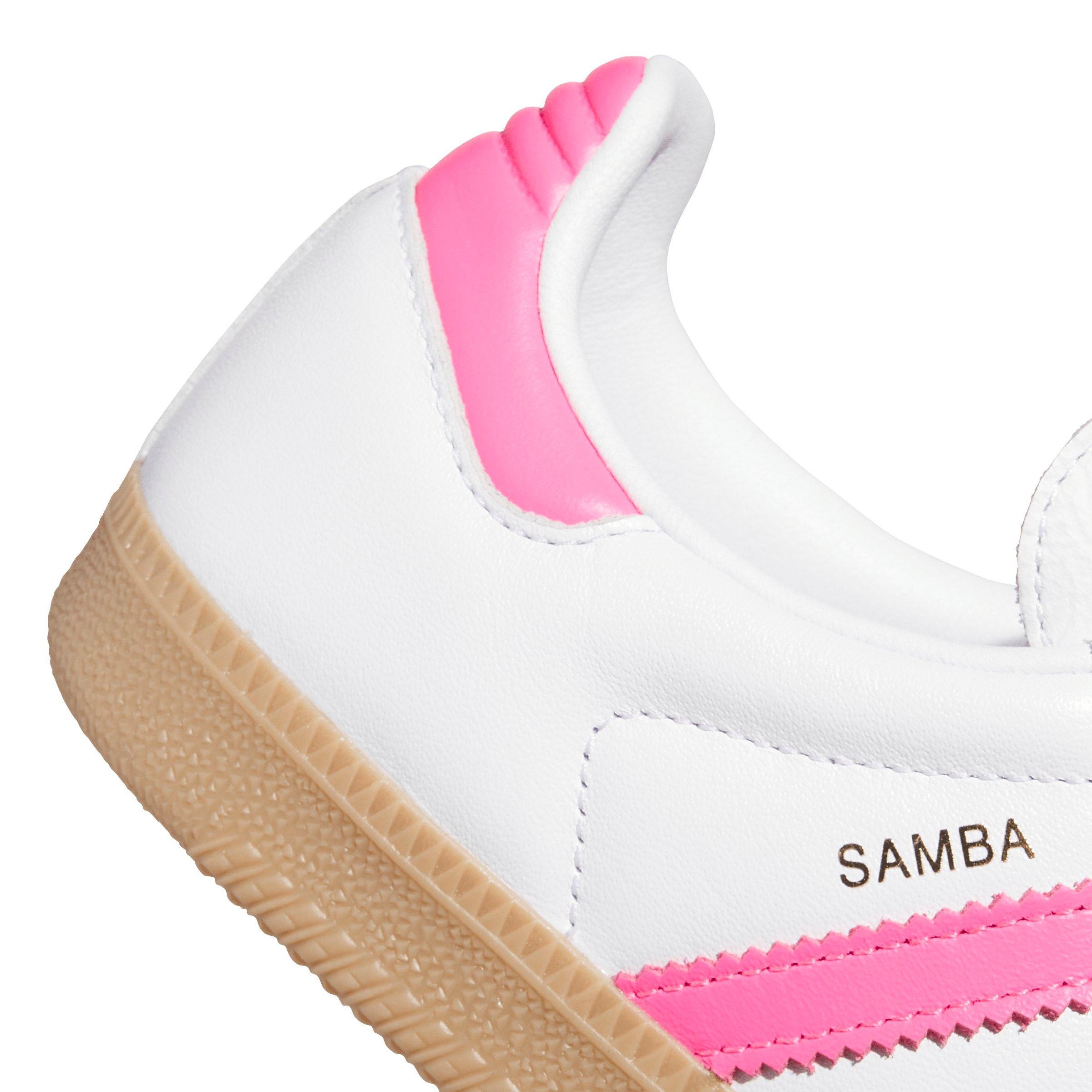 adidas Originals Samba OG "Ftwr White/Lucid Pink/Alumina" Women's Shoe - WHITE/PINK Thumbnail View 8
