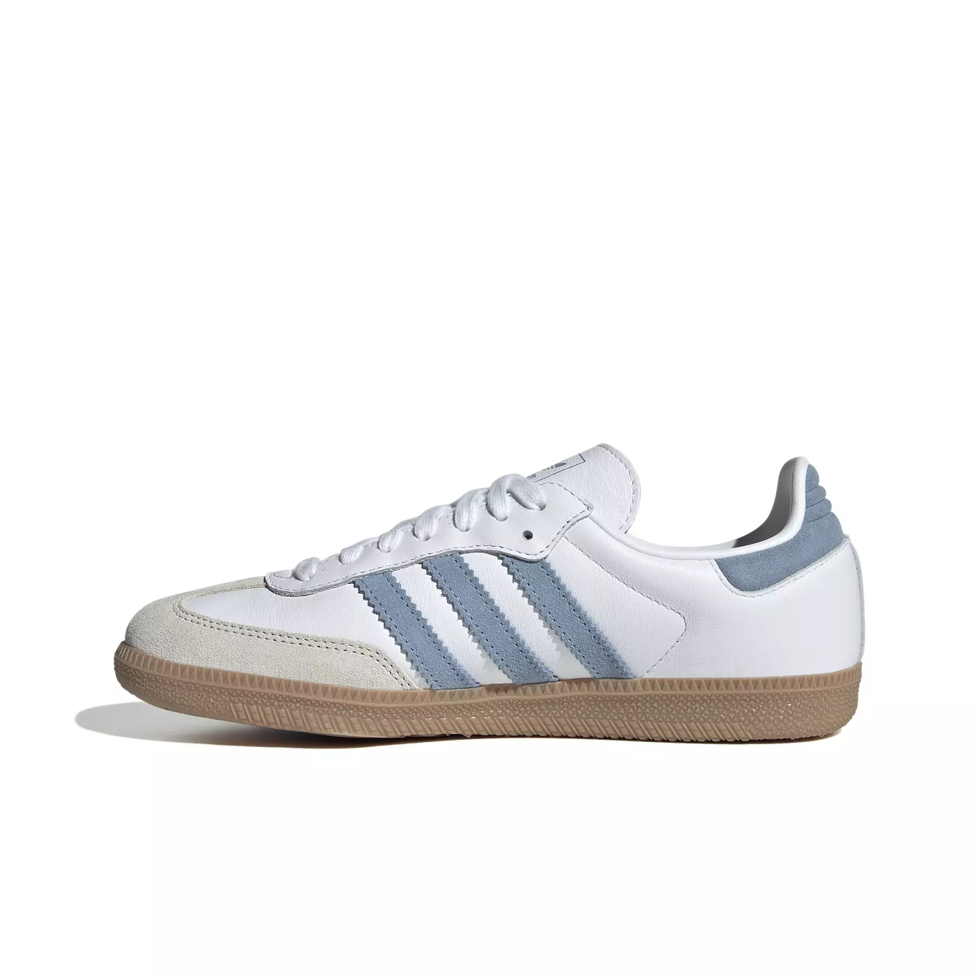 adidas Originals Samba "Cloud White/Alumina/Ash Blue" Women's Shoe - WHITE/LT BLUE