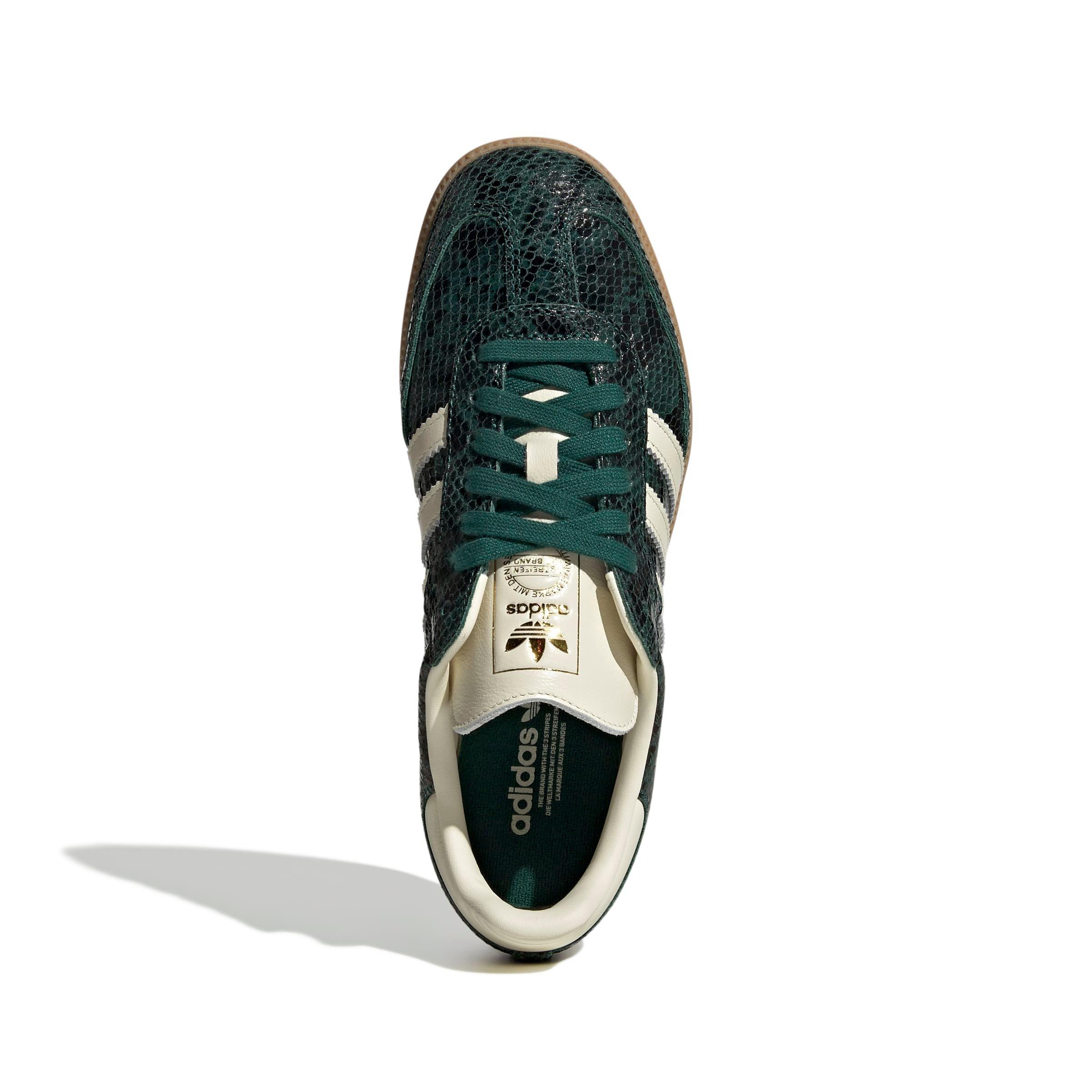 adidas Originals Samba OG Snakeskin Print "Cream White/Collegiate Green" Women's Shoe - GREEN Thumbnail View 3