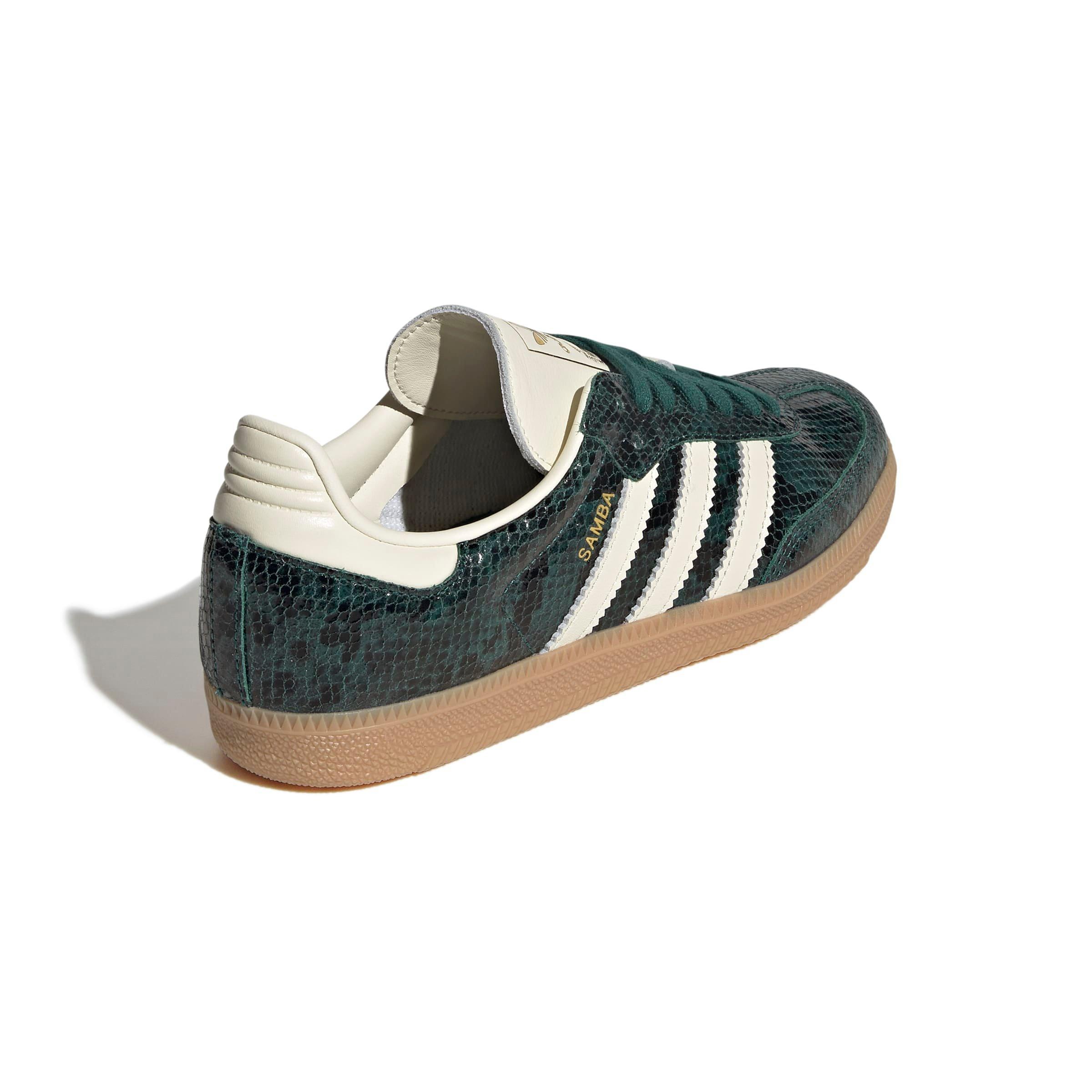 adidas Originals Samba OG Snakeskin Print "Cream White/Collegiate Green" Women's Shoe - GREEN Thumbnail View 6