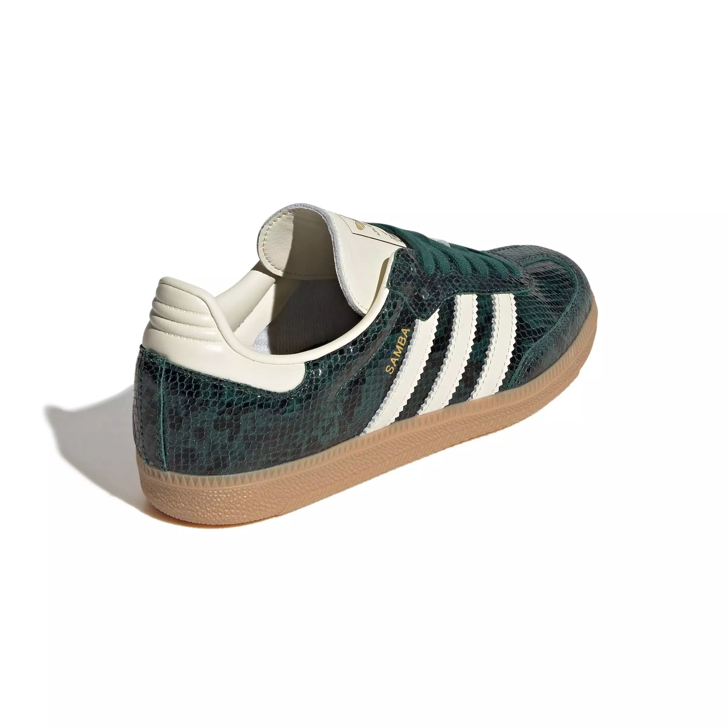 adidas Originals Samba OG Snakeskin Print "Cream White/Collegiate Green" Women's Shoe - GREEN
