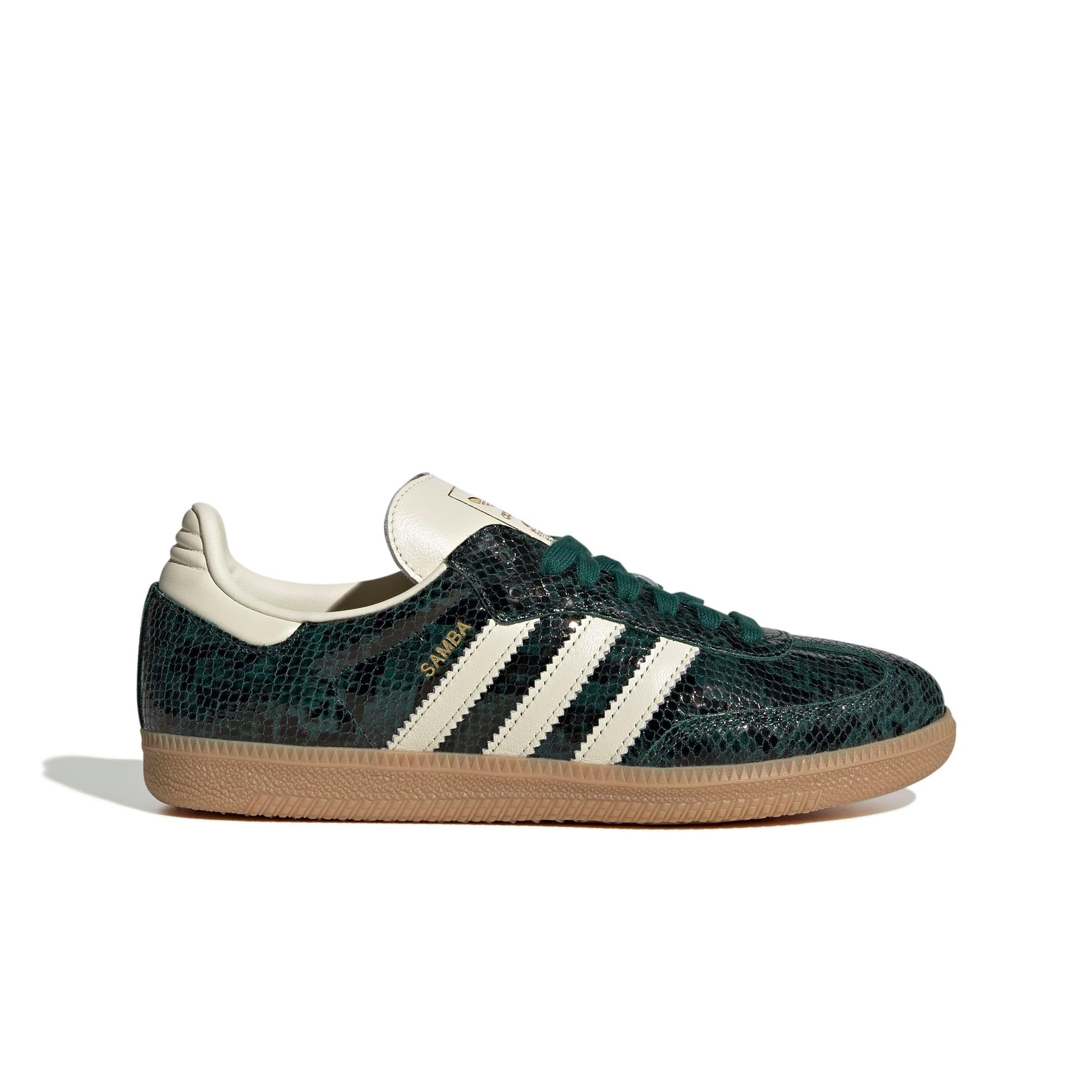 adidas Originals Samba OG Snakeskin Print "Cream White/Collegiate Green" Women's Shoe - GREEN Thumbnail View 1