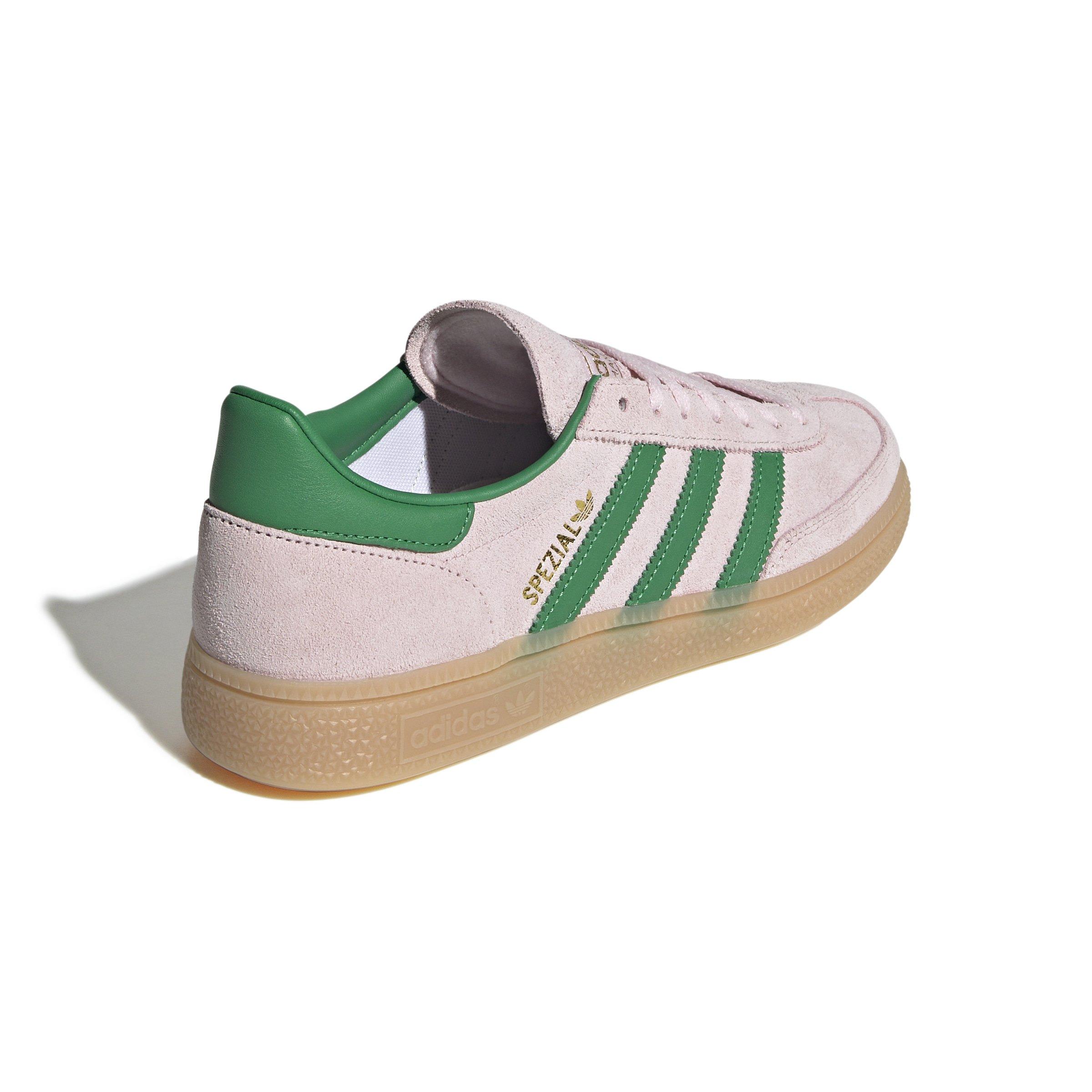 adidas Originals Handball Spezial "Clear Pink/Green/Gold Metallic" Women's Shoe - PINK/GREEN Thumbnail View 4