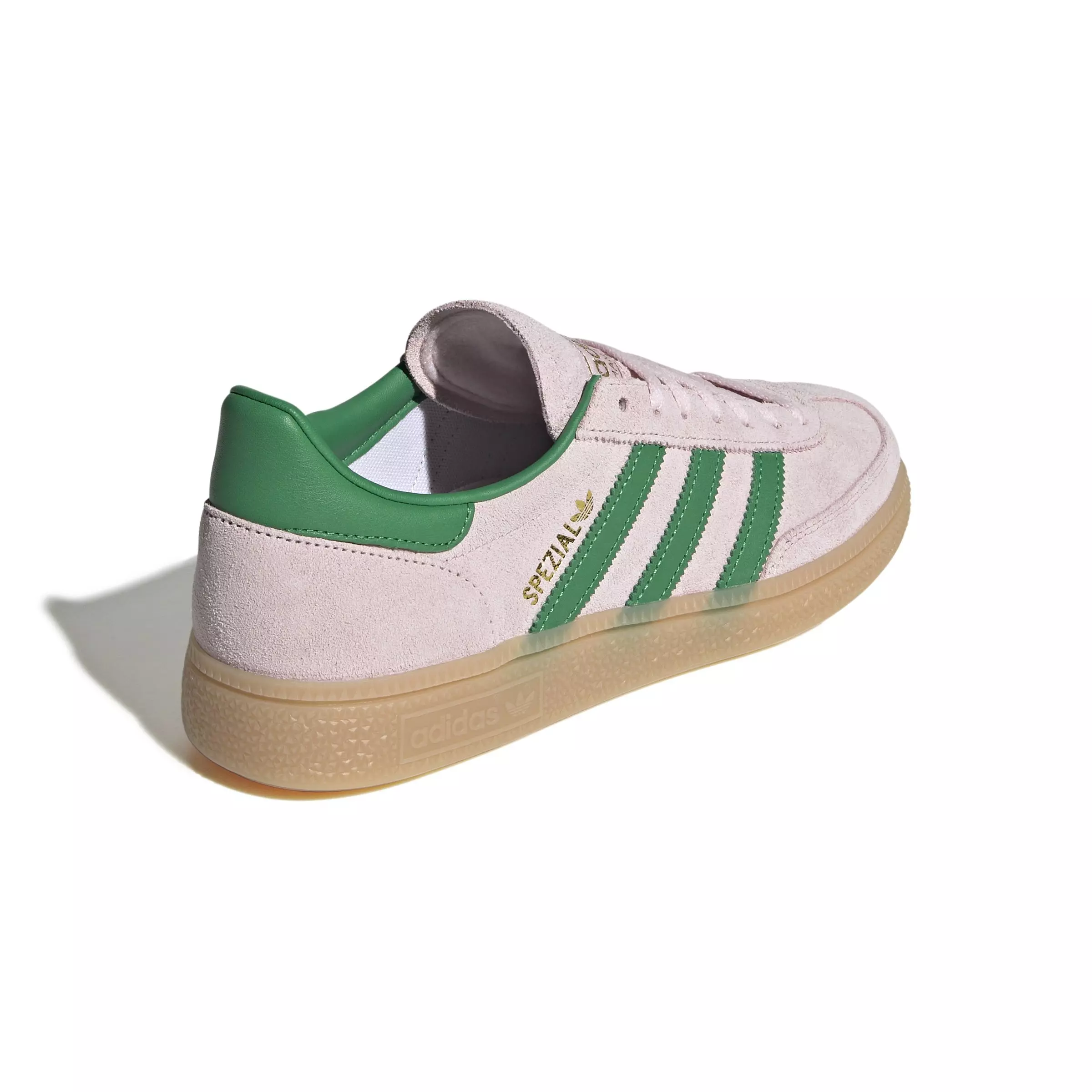 adidas Originals Handball Spezial "Clear Pink/Green/Gold Metallic" Women's Shoe - PINK/GREEN