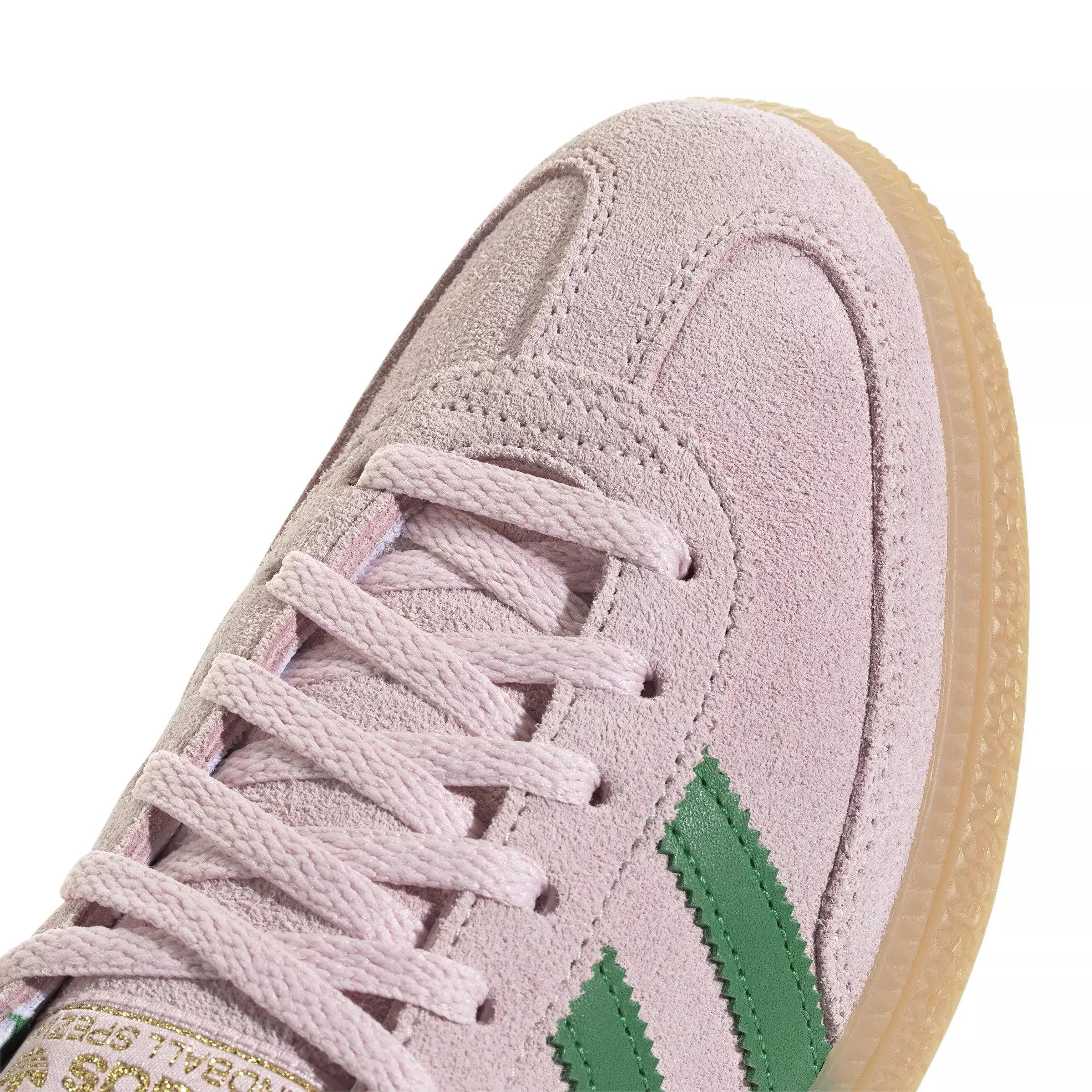 adidas Originals Handball Spezial "Clear Pink/Green/Gold Metallic" Women's Shoe - PINK/GREEN