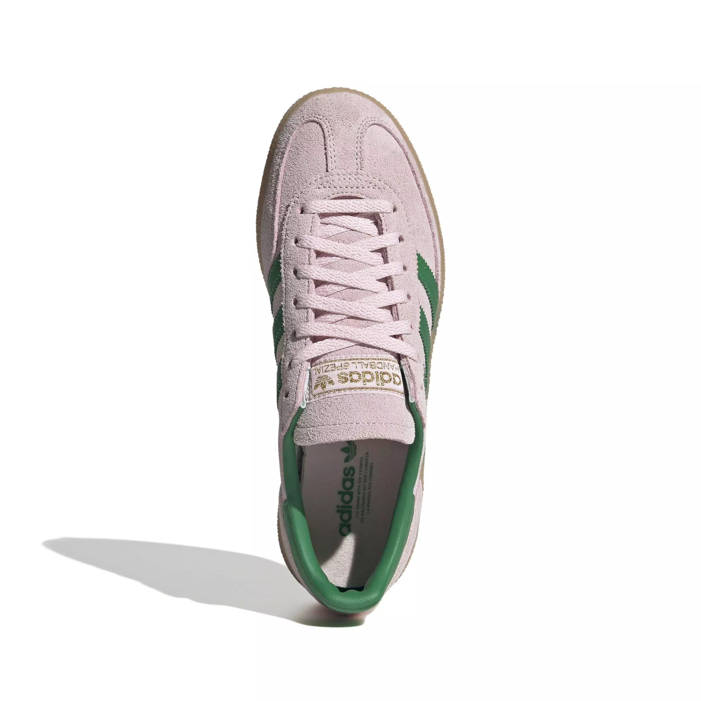 adidas Originals Handball Spezial "Clear Pink/Green/Gold Metallic" Women's Shoe - PINK/GREEN