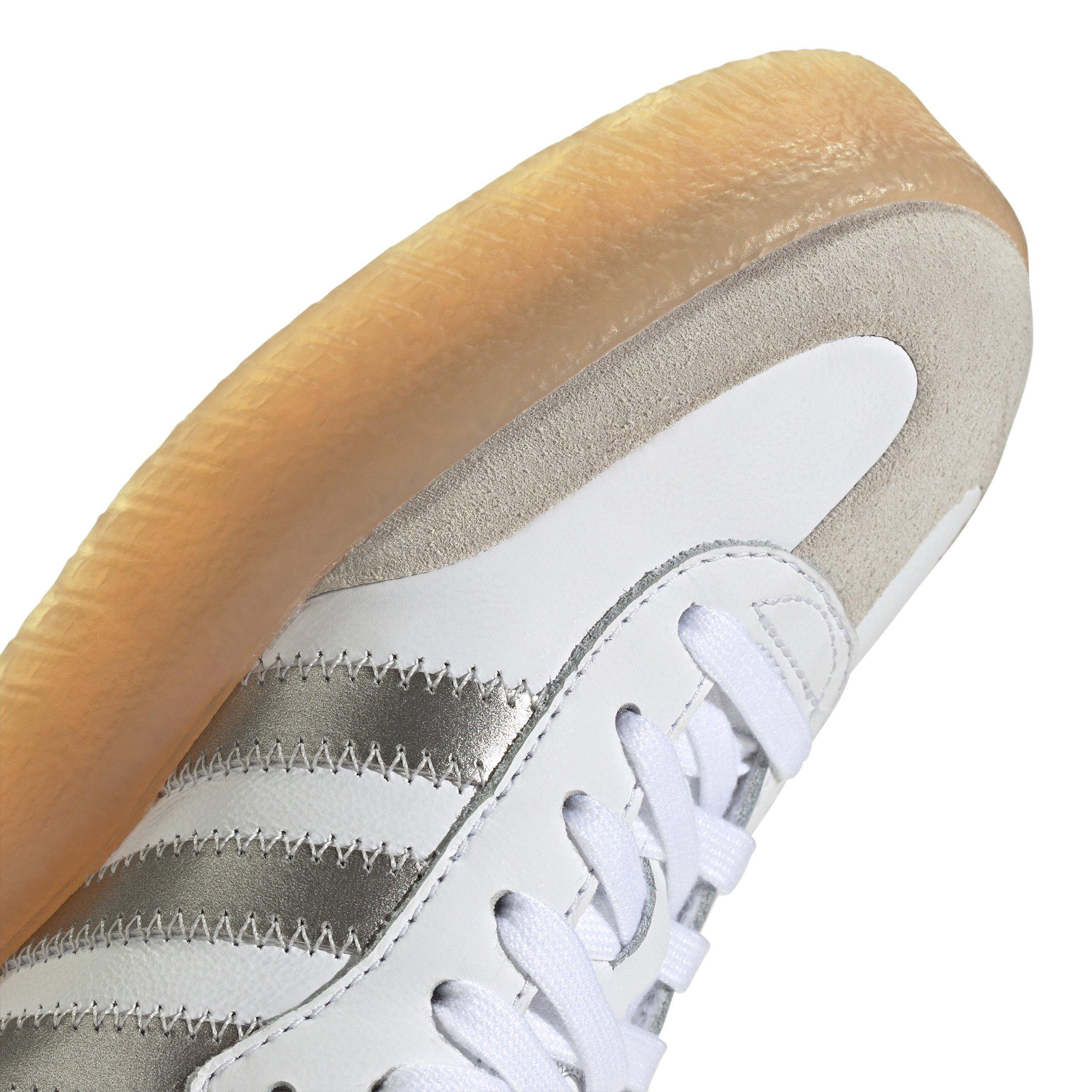 adidas Originals Sambae "Ftwr White/Silver Metallic/Gum" Women's Shoe - WHITE/SILVER Thumbnail View 8