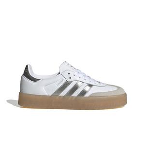 adidas Originals Sambae "Ftwr White/Silver Metallic/Gum" Women's Shoe