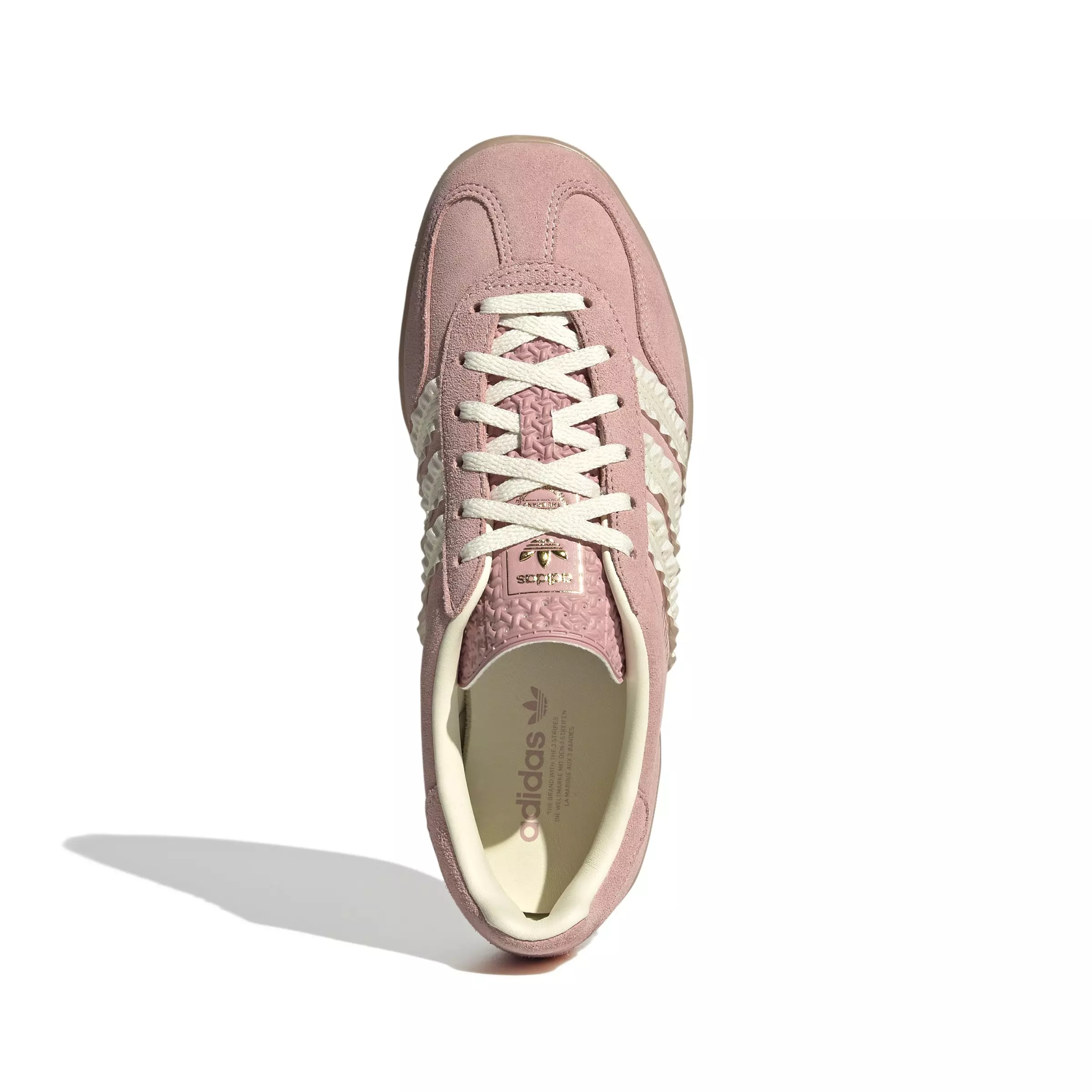 adidas Originals Gazelle Indoor "Wonder Mauve/Cream White/Gum" Women's Shoe - PINK/WHITE