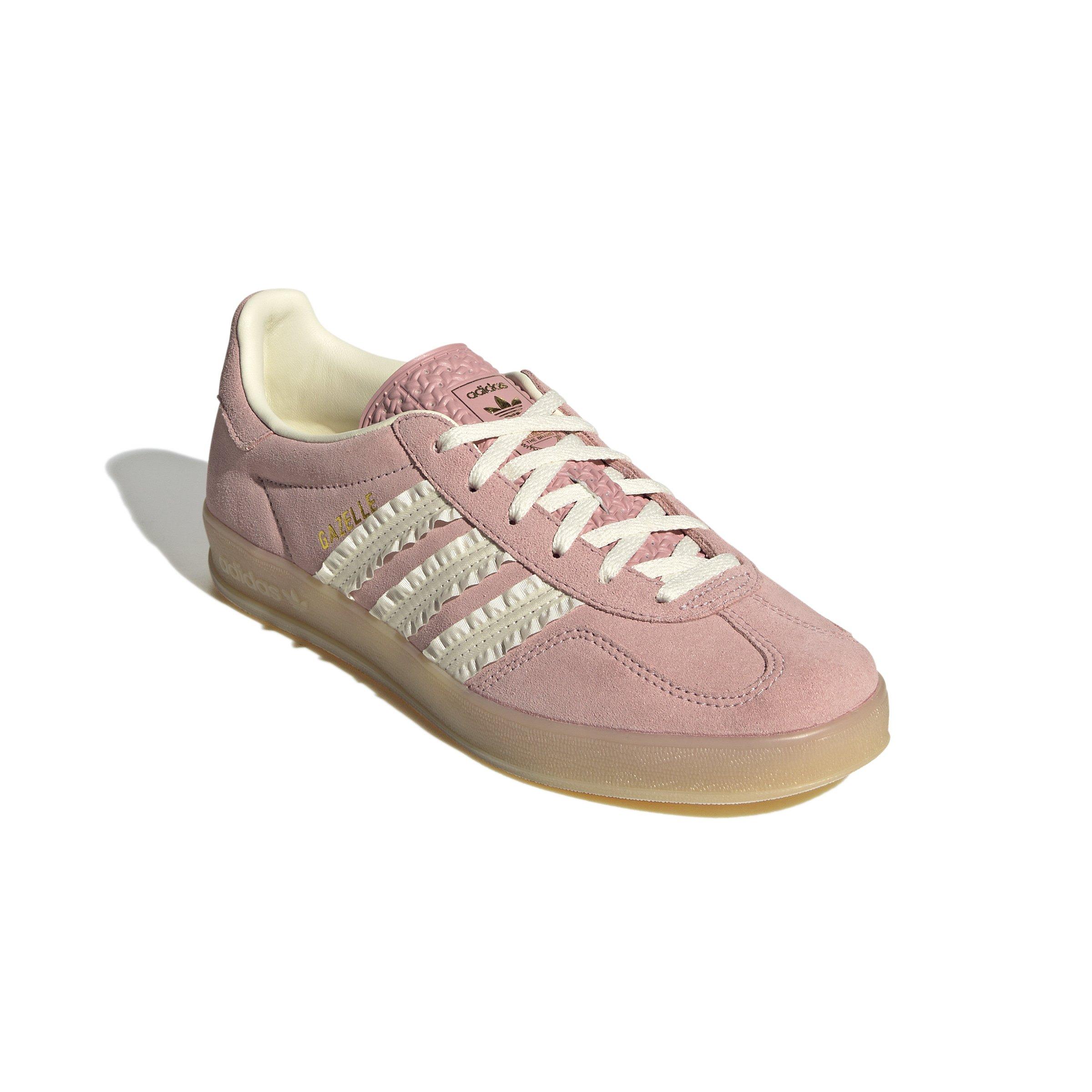 adidas Originals Gazelle Indoor "Wonder Mauve/Cream White/Gum" Women's Shoe - PINK/WHITE Thumbnail View 5