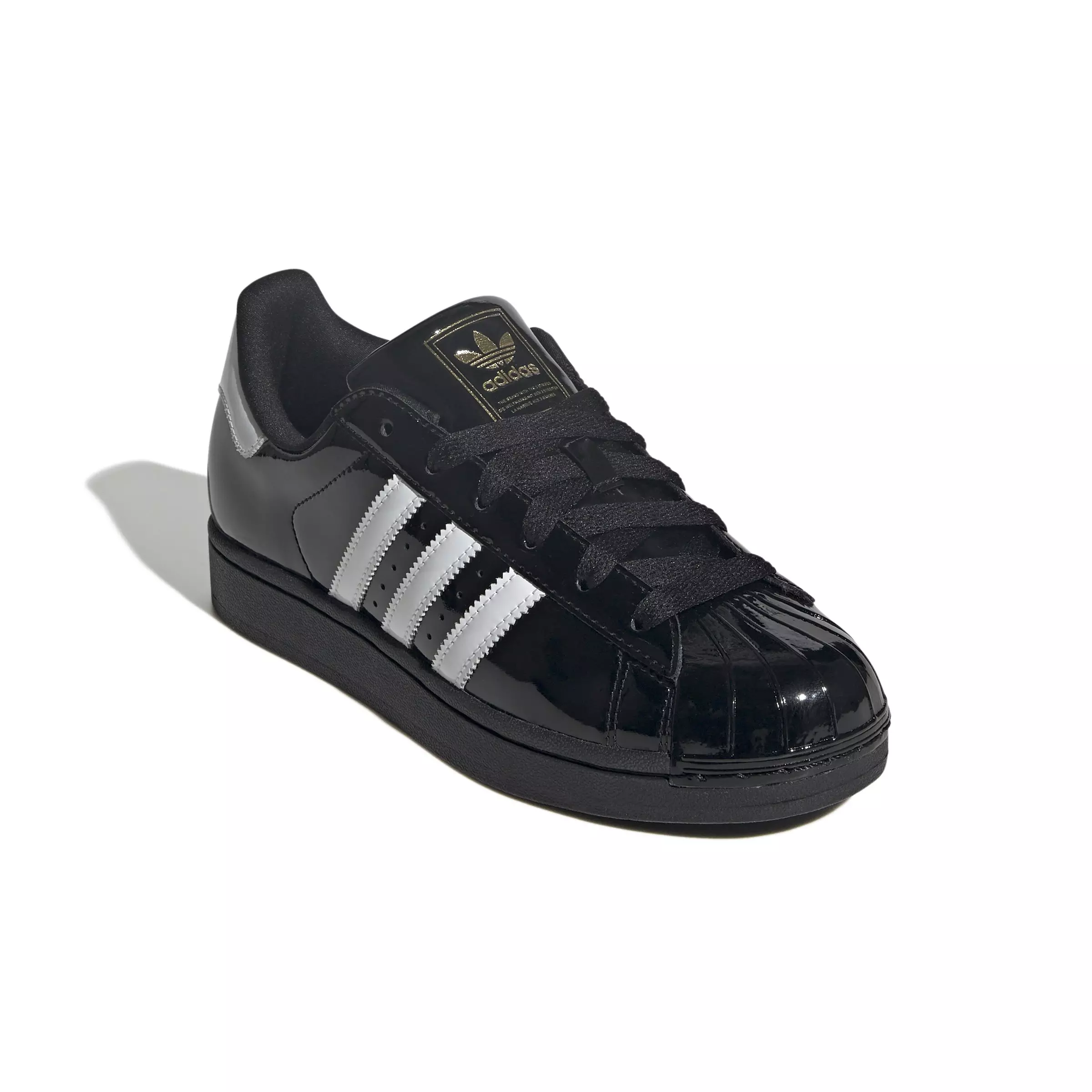 adidas Originals Superstar II "Core Black/White/Gold Metallic" Women's Shoe - BLACK