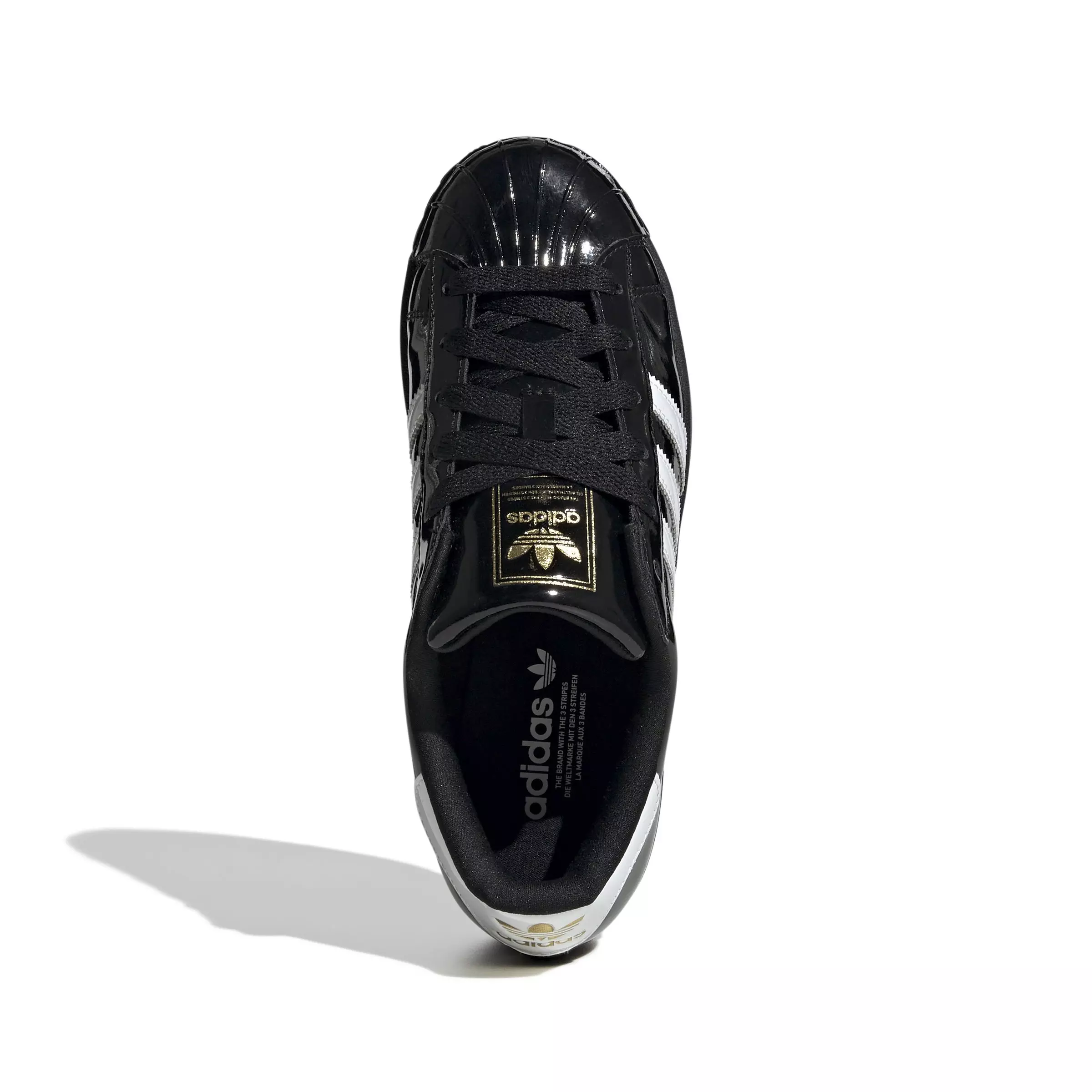 adidas Originals Superstar II "Core Black/White/Gold Metallic" Women's Shoe - BLACK