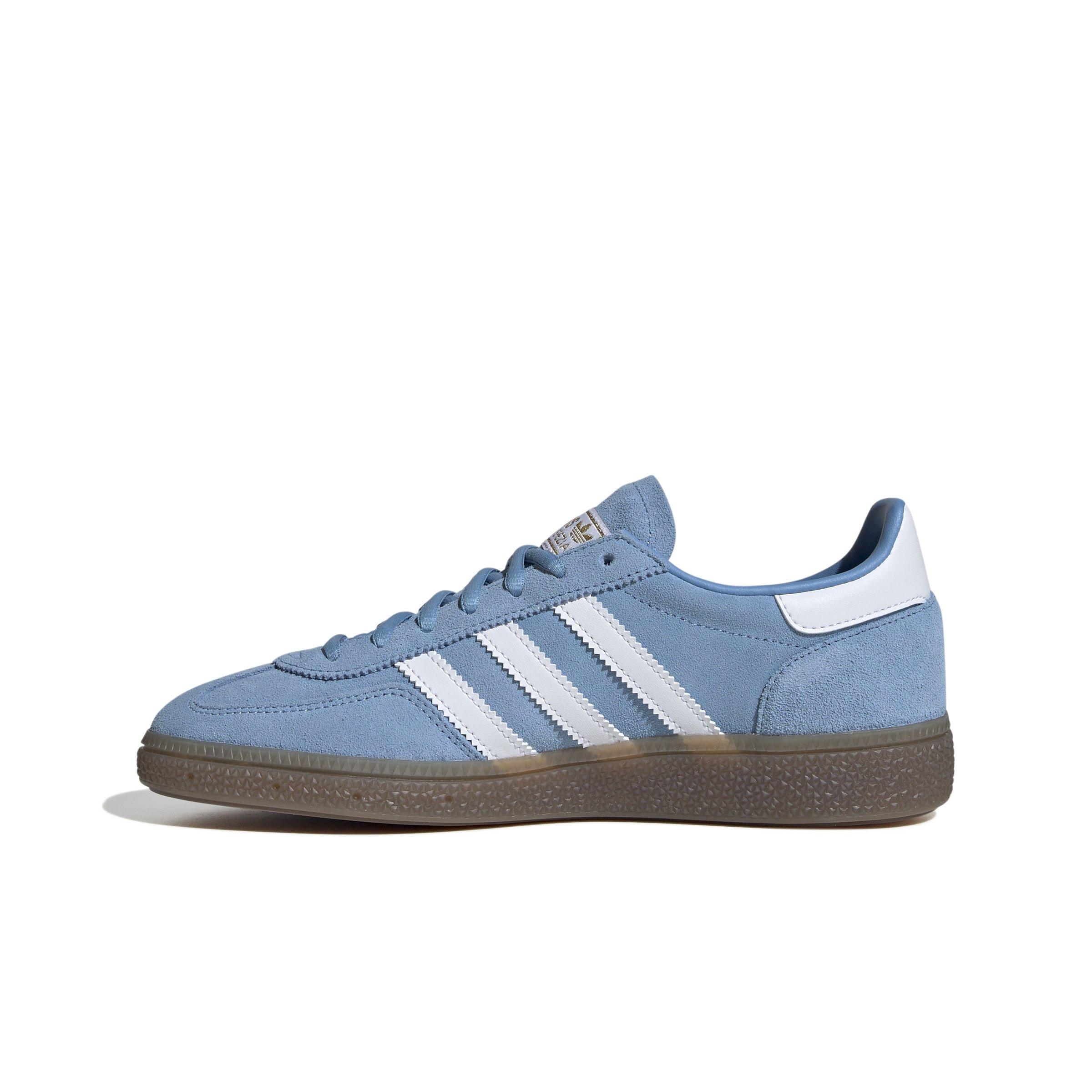 adidas Originals Handball Spezial "Light Blue/Ftwr White/Gold Metallic" Women's Shoe - LT BLUE/WHITE Thumbnail View 2