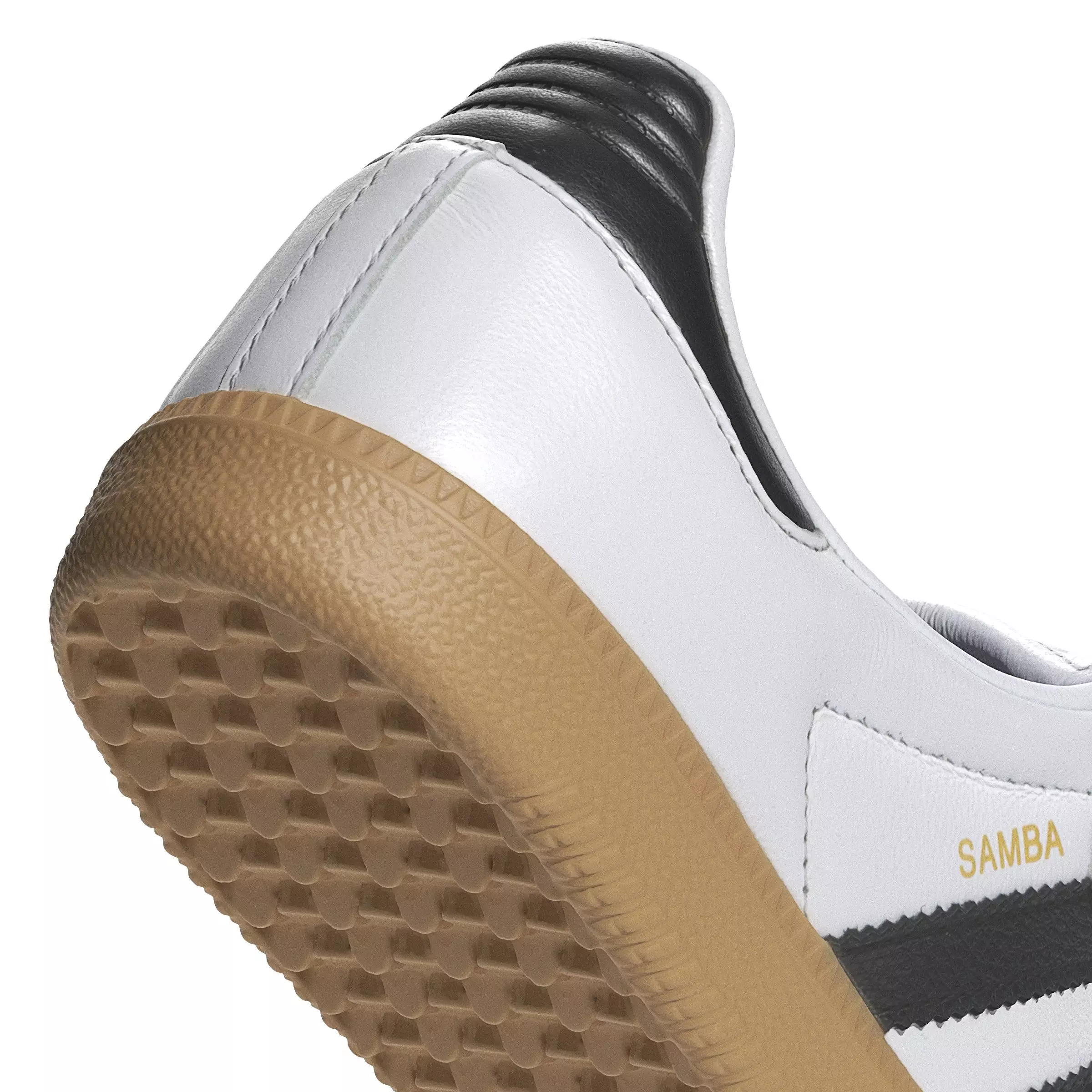 adidas Originals Samba OG Long Tongue "Ftwr White/Core Black/Gold Metallic" Women's Shoe - WHITE/BLACK